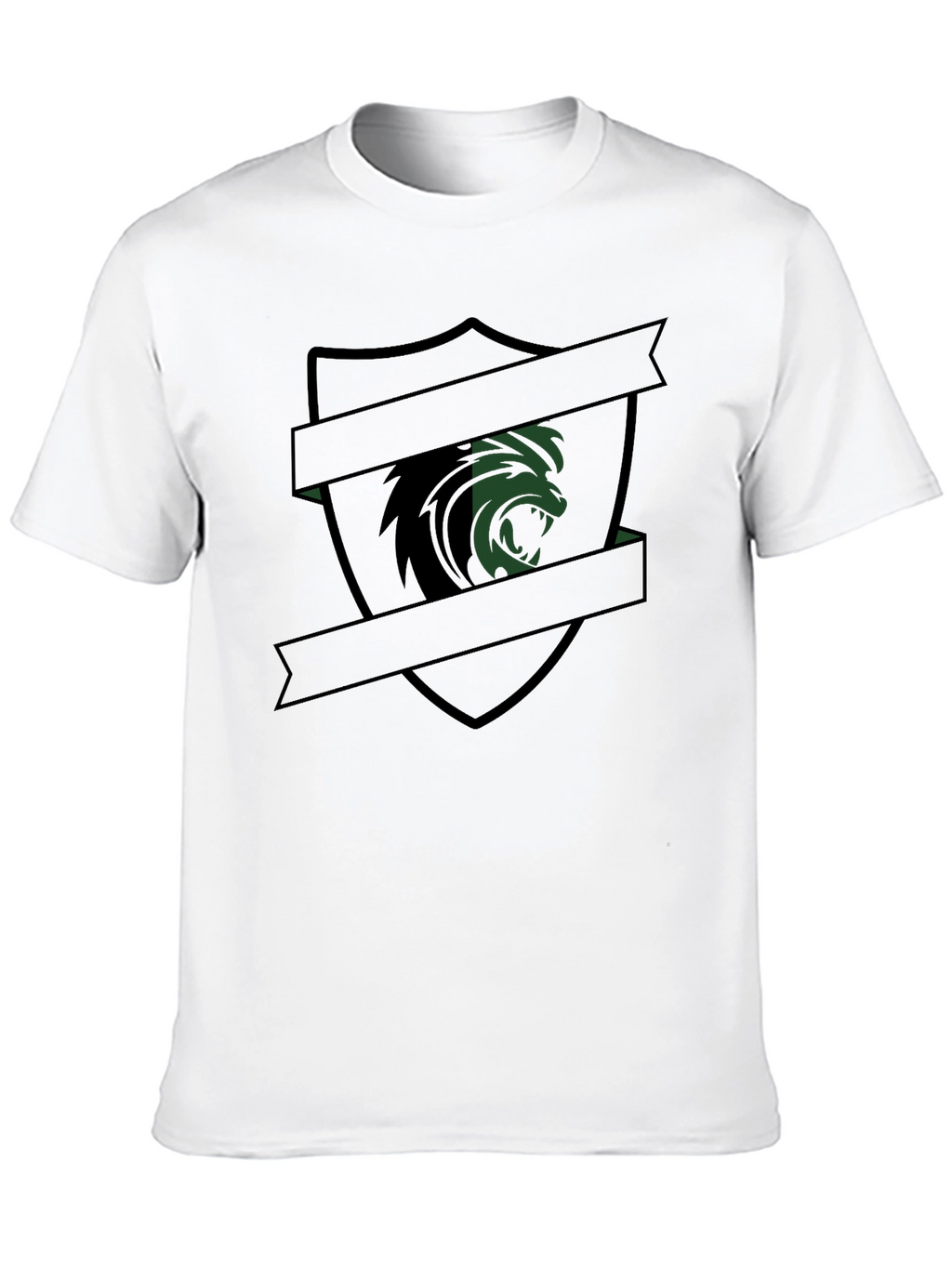 Lion Crest Graphic Tee - Black