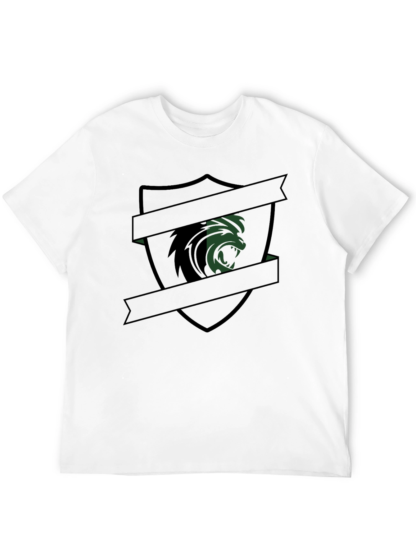 Lion Crest Graphic Tee - Black