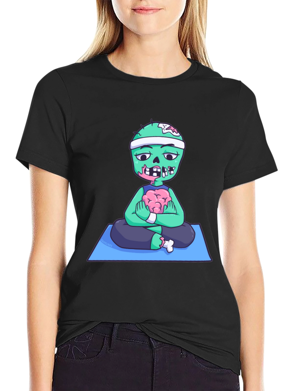 Zombie Yoga Brains T-Shirt