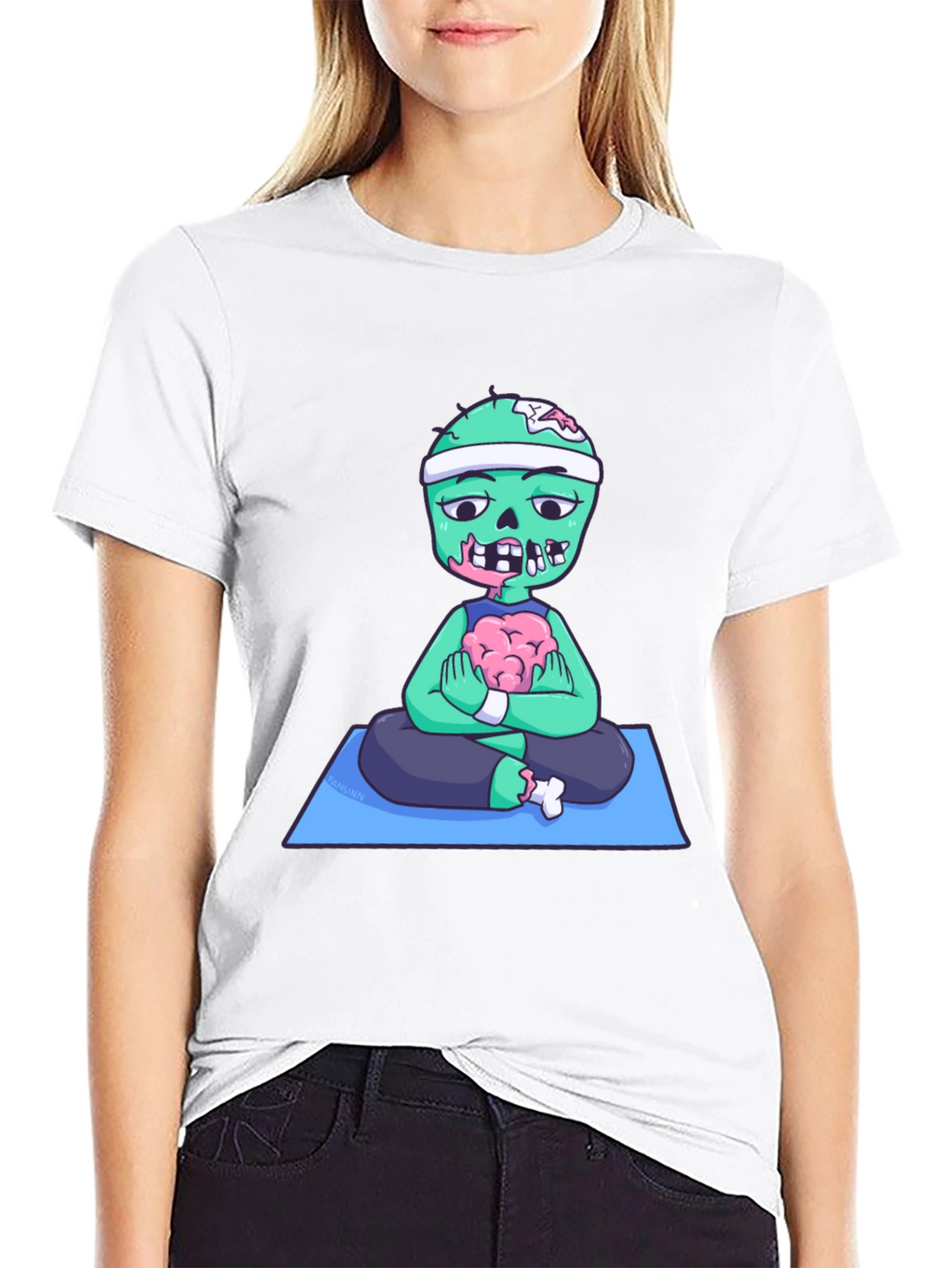 Zombie Yoga Brains T-Shirt