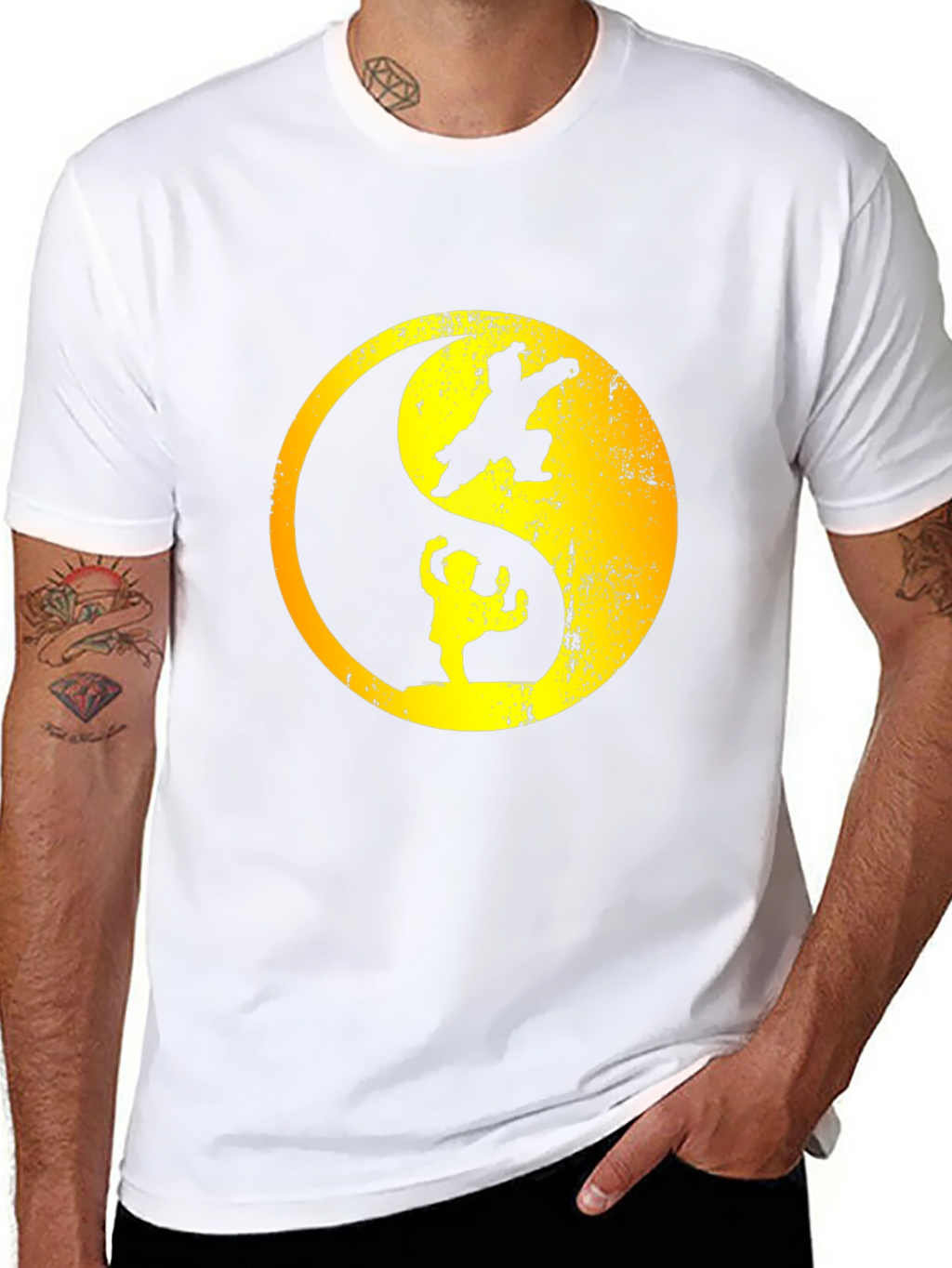 Yin Yang Kung Fu Black T-Shirt