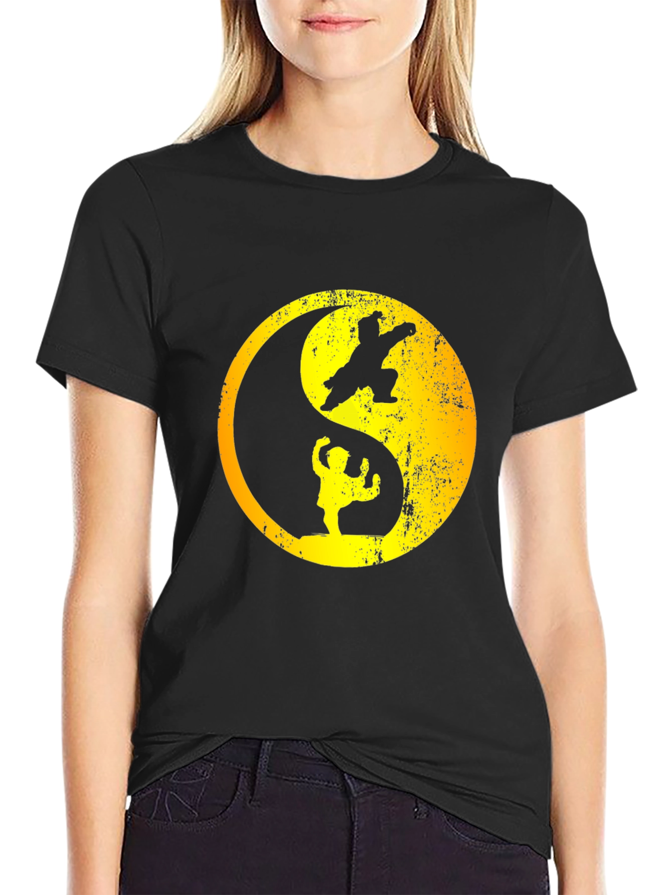 Yin Yang Kung Fu Black T-Shirt