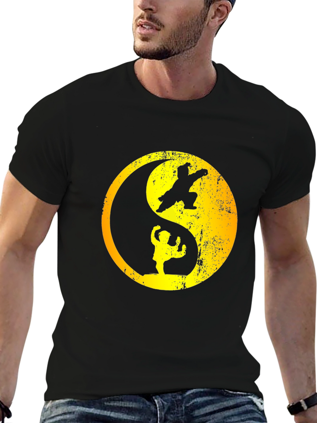 Yin Yang Kung Fu Black T-Shirt