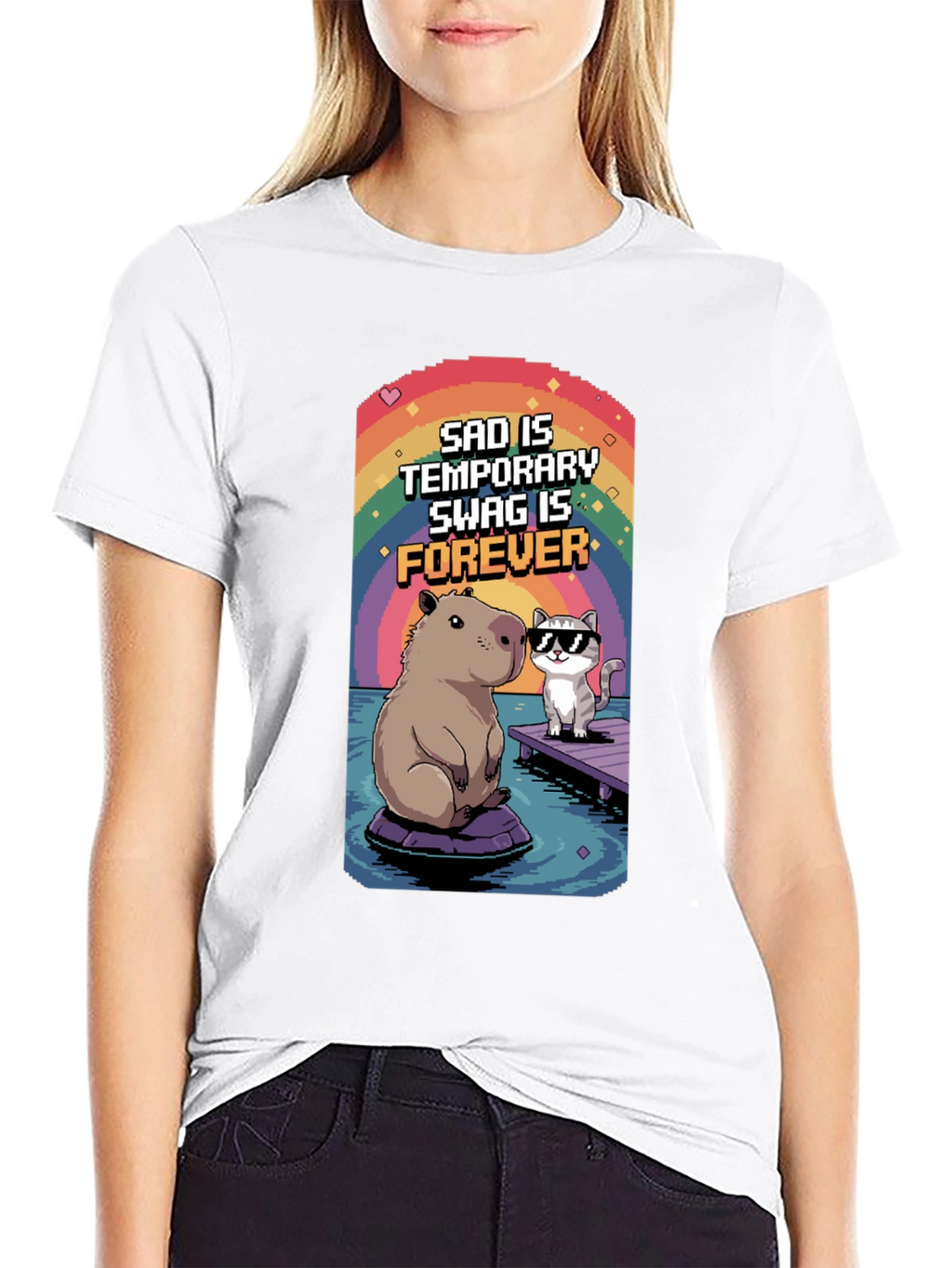 Sad is Temporary Swag is Forever T-Shirt
