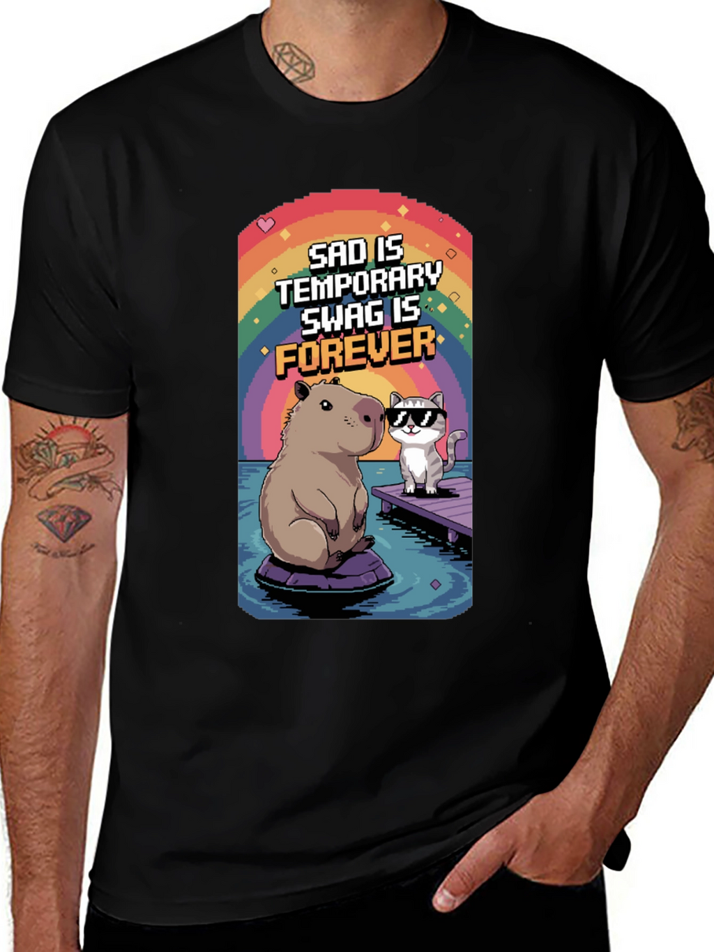 Sad is Temporary Swag is Forever T-Shirt