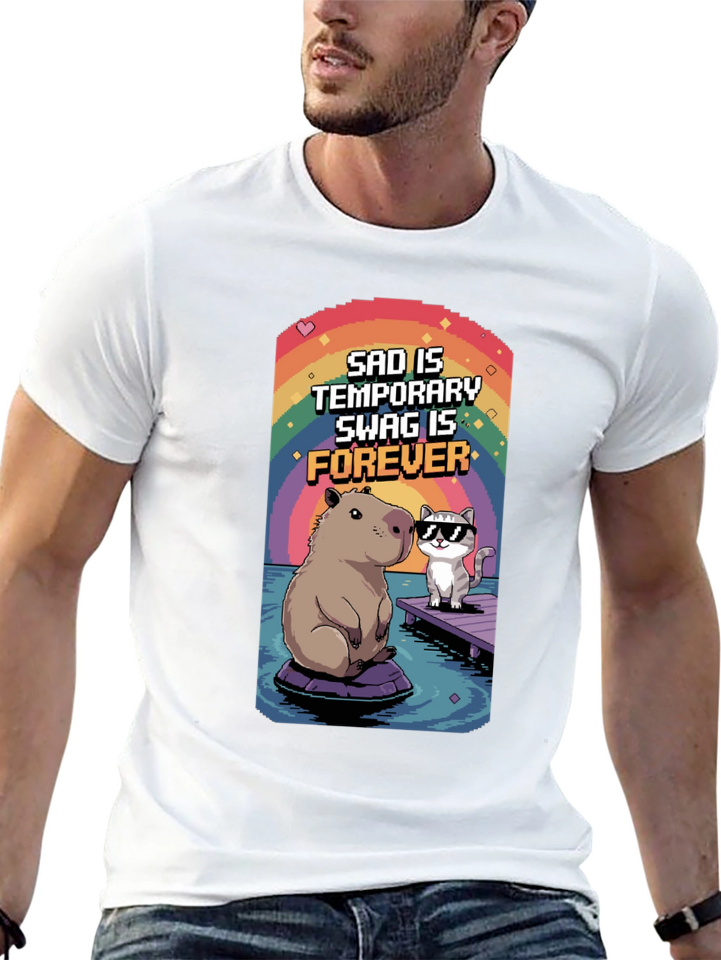 Sad is Temporary Swag is Forever T-Shirt