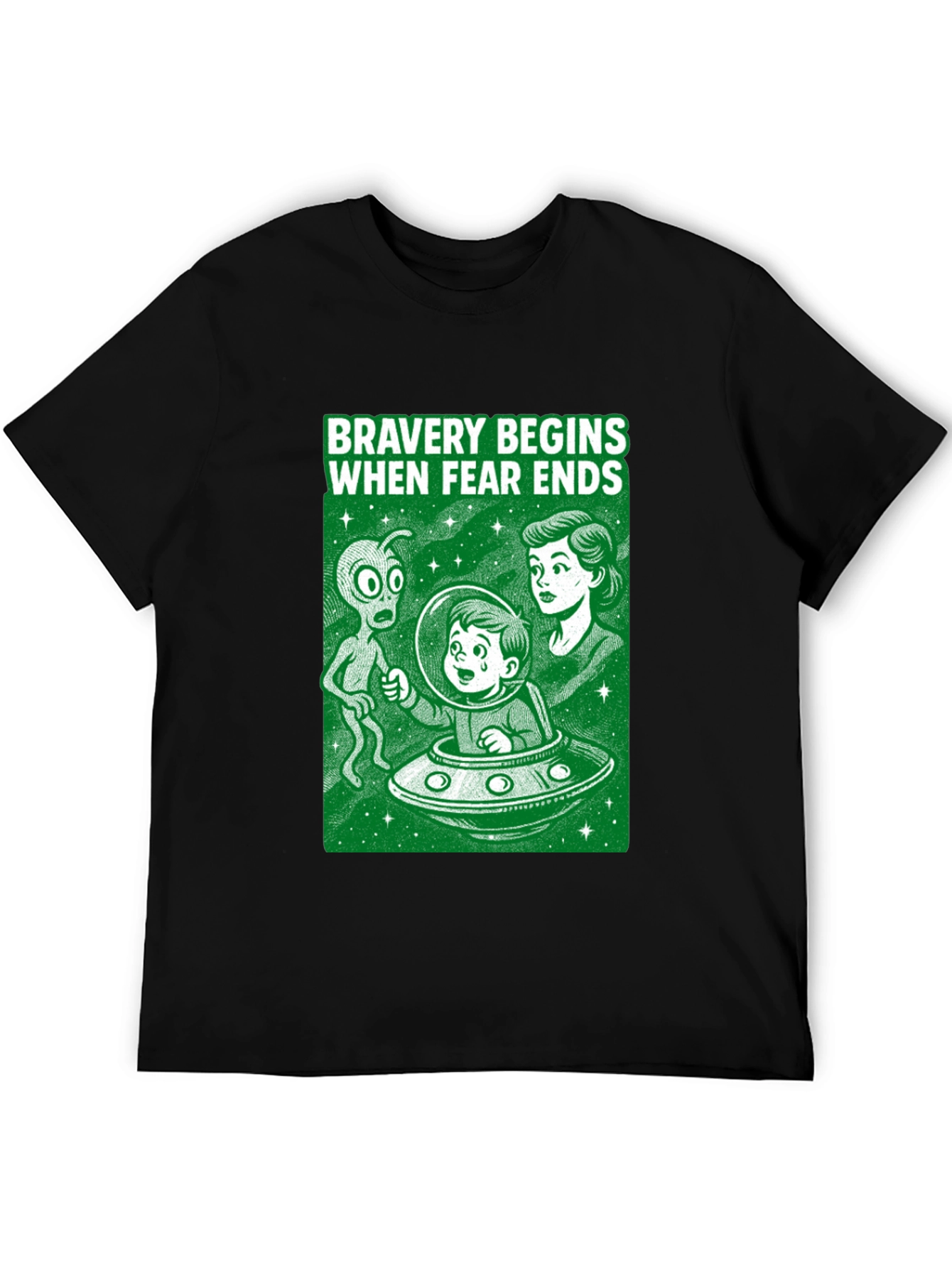 Bravery Begins Alien Encounter T-Shirt