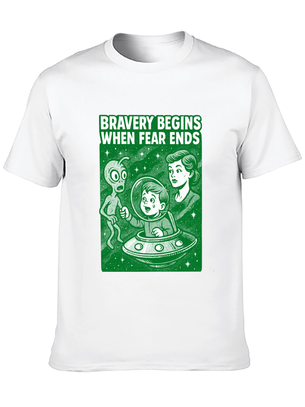 Bravery Begins Alien Encounter T-Shirt