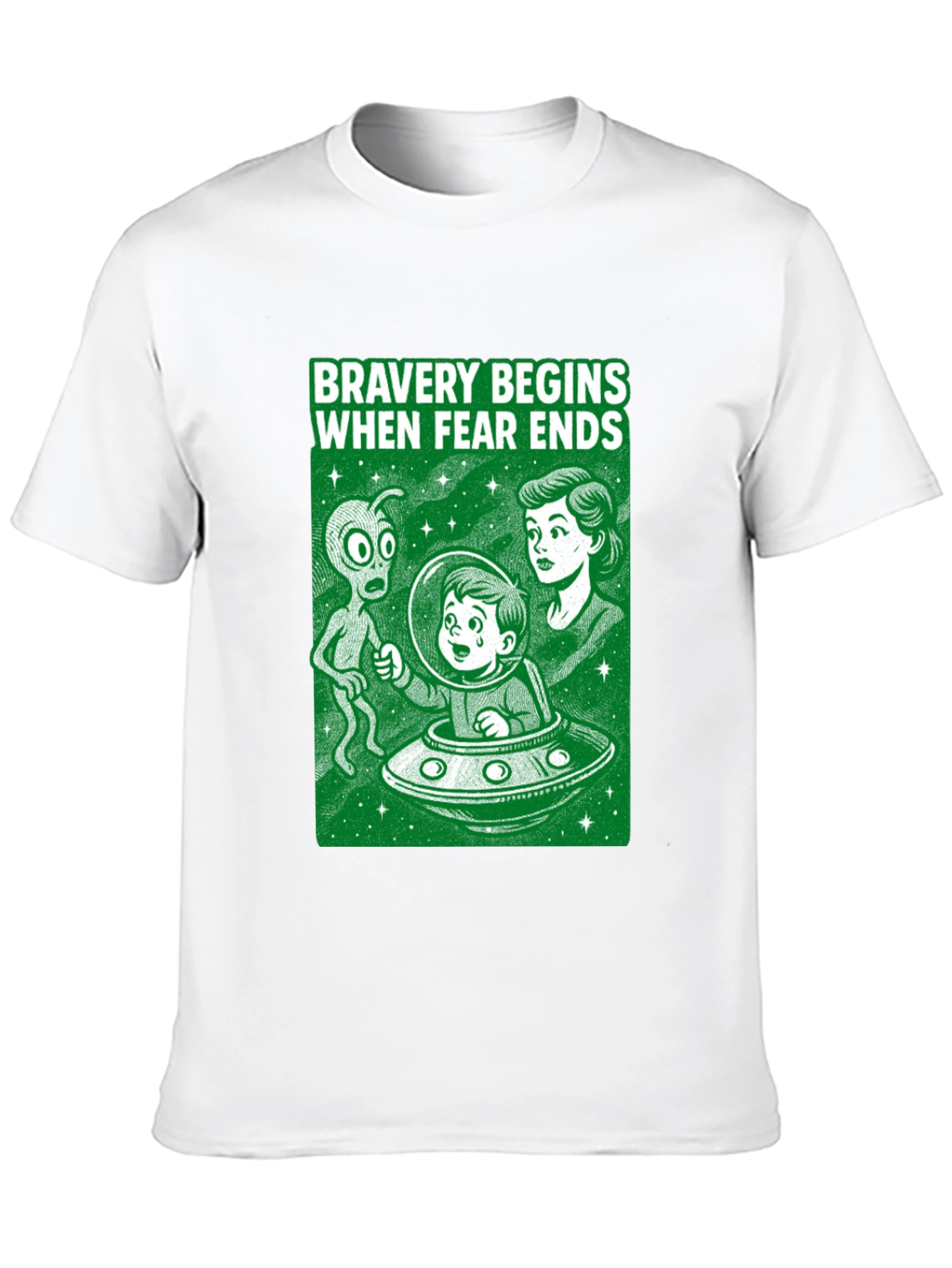 Bravery Begins Alien Encounter T-Shirt