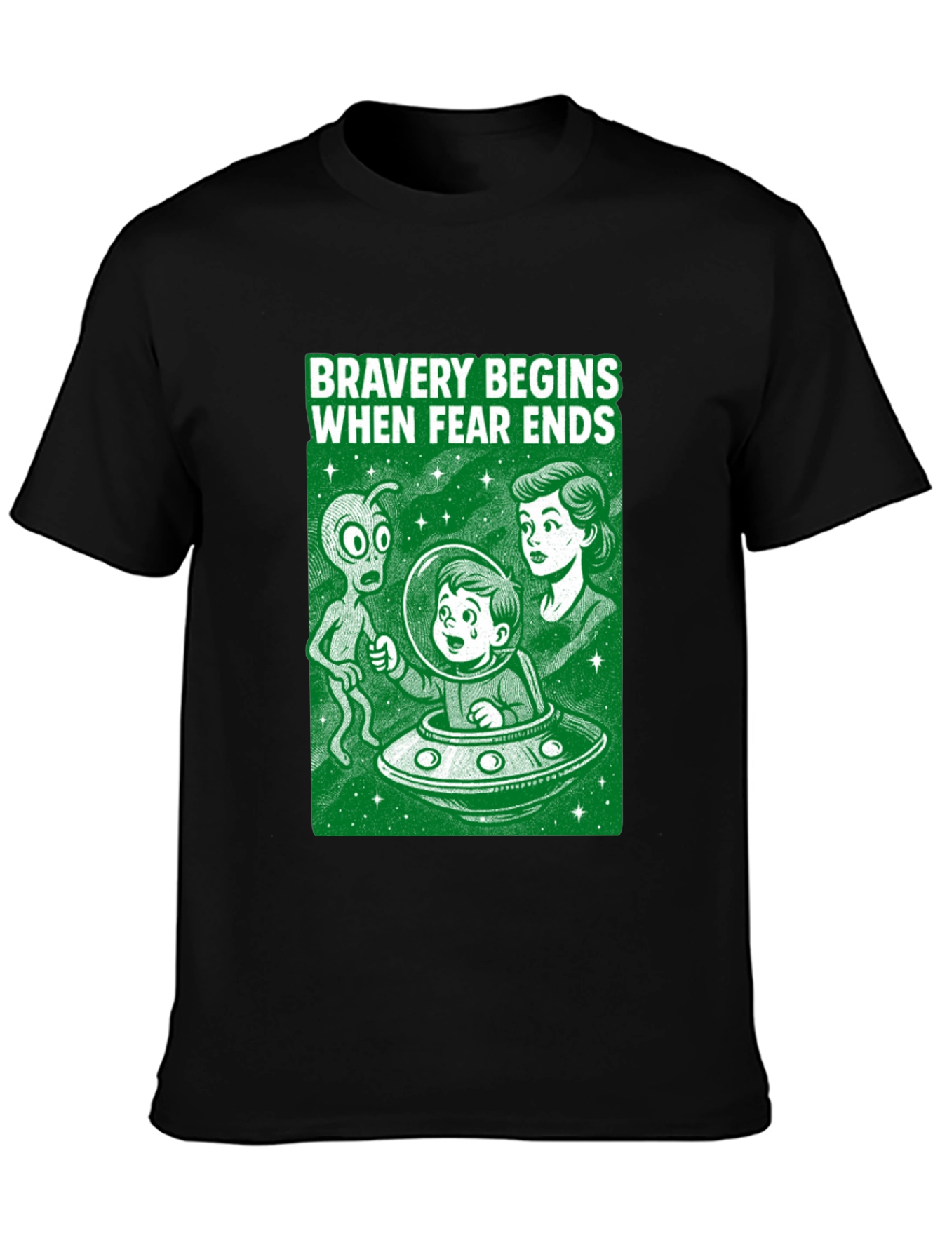 Bravery Begins Alien Encounter T-Shirt