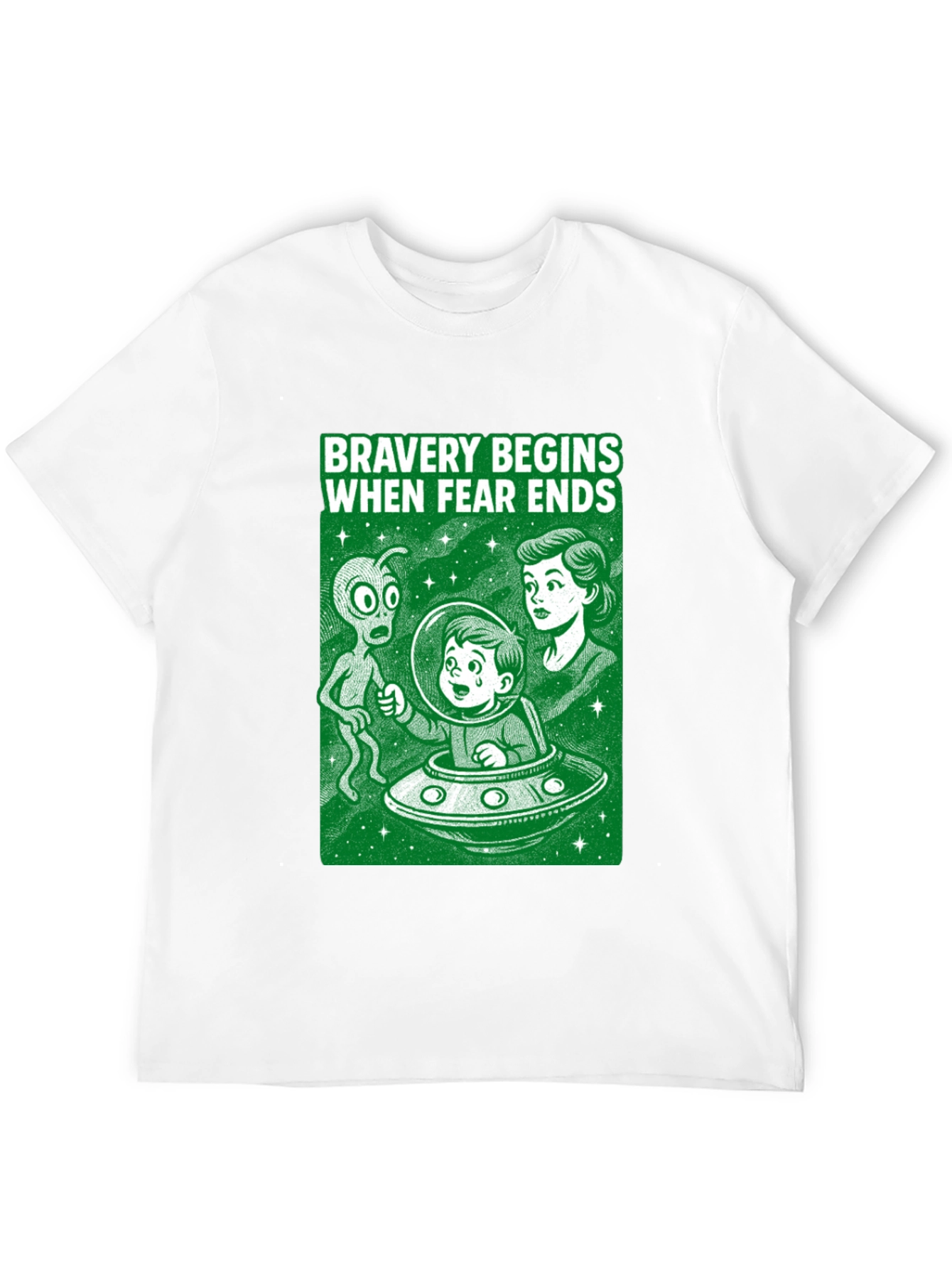 Bravery Begins Alien Encounter T-Shirt
