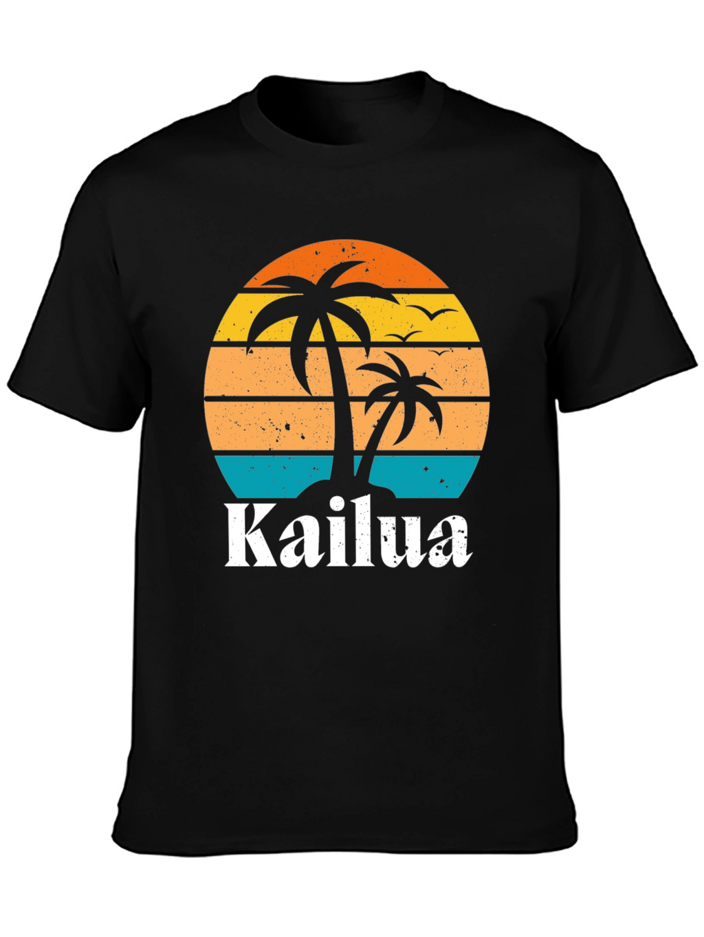 Kailua Island Palm Tree Retro T-Shirt