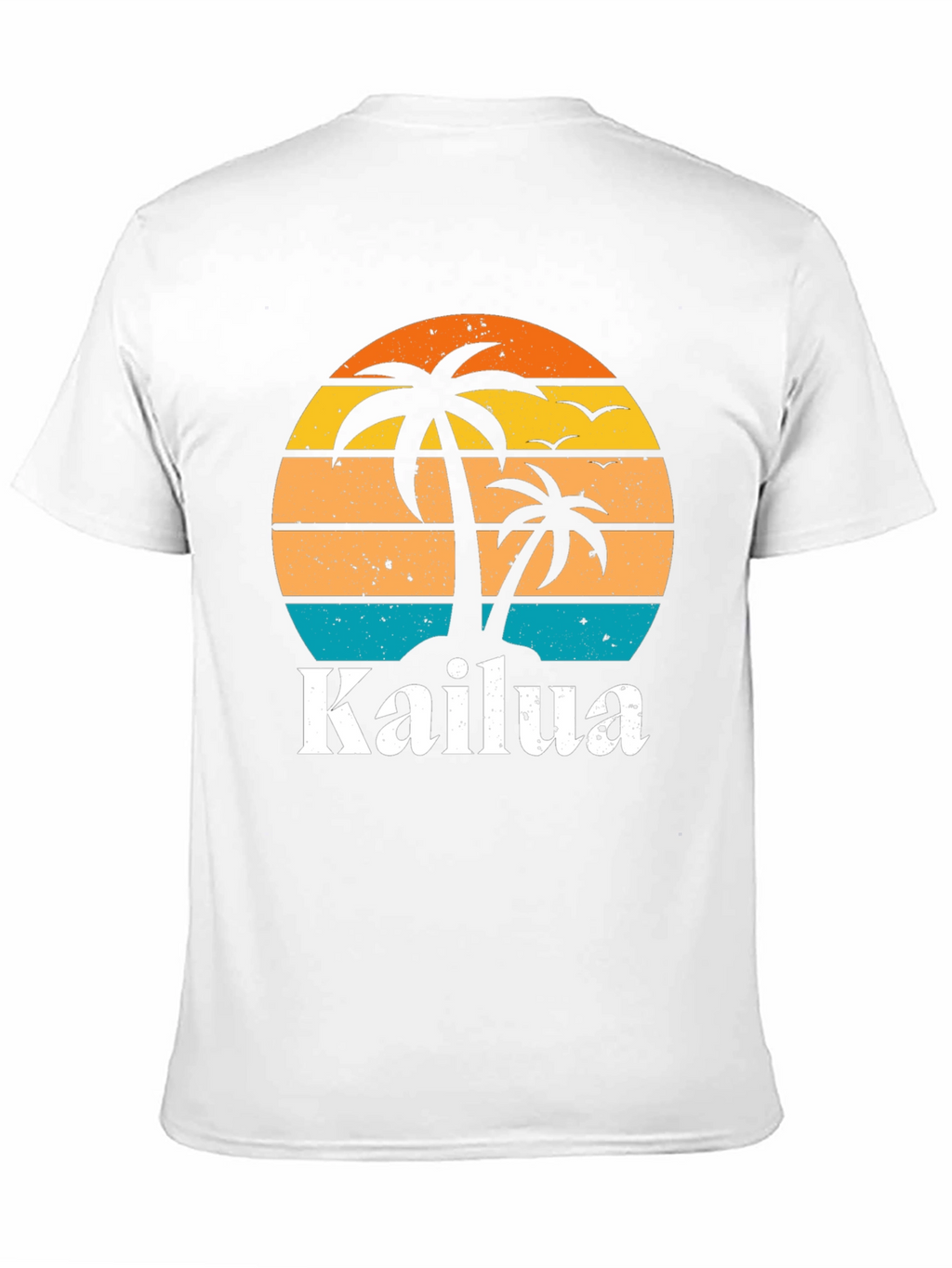 Kailua Island Palm Tree Retro T-Shirt