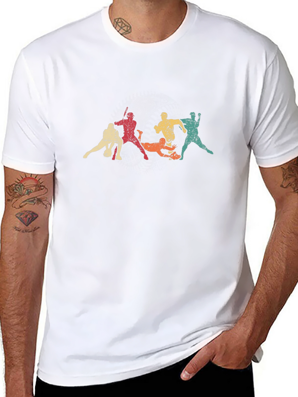 Retro Sports Action Graphic Tee