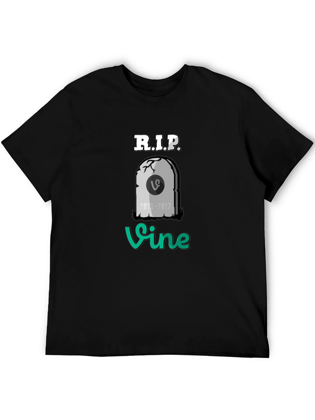 RIP Vine T-Shirt - Black Cotton Blend