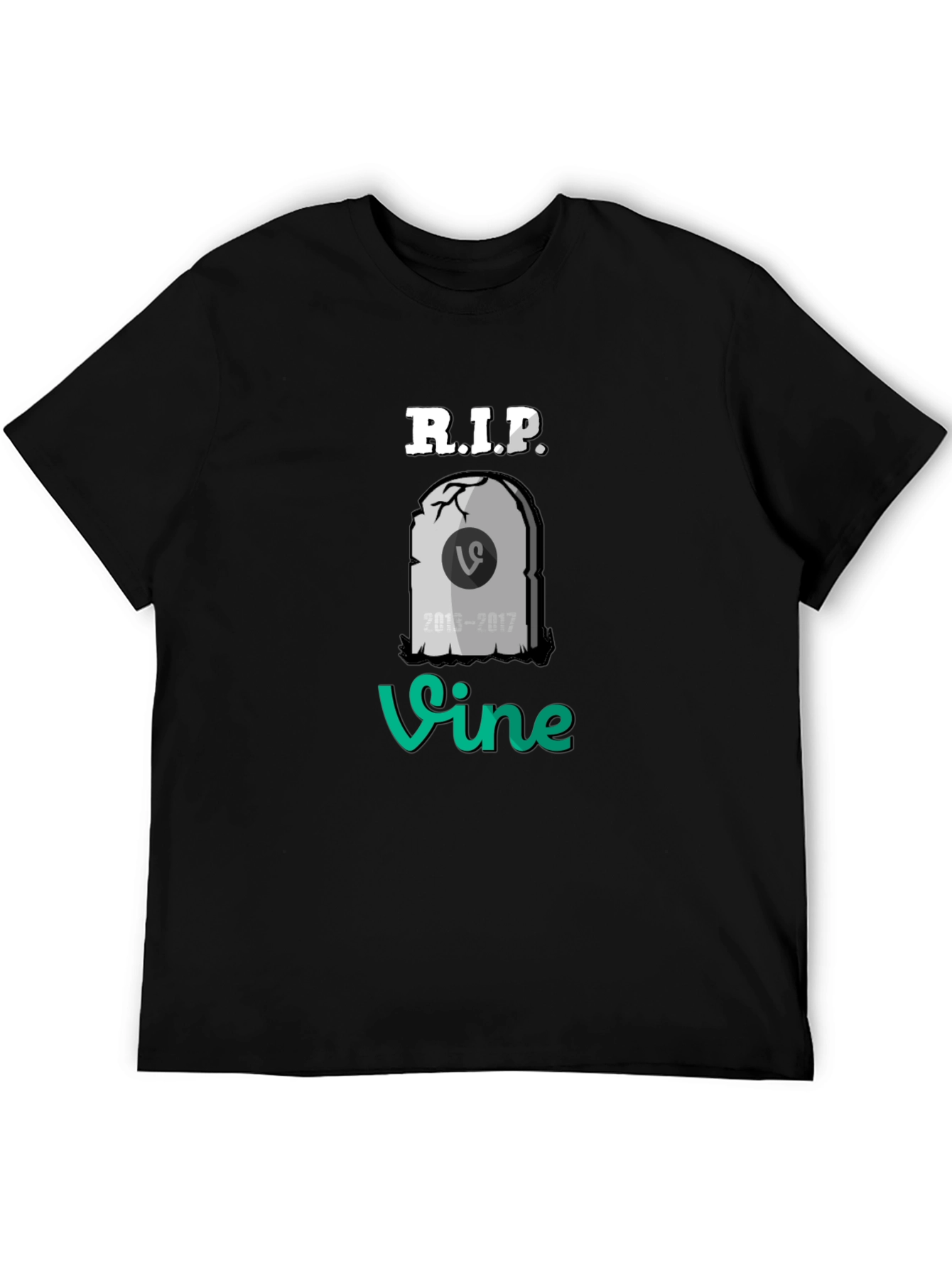 RIP Vine T-Shirt - Black Cotton Blend