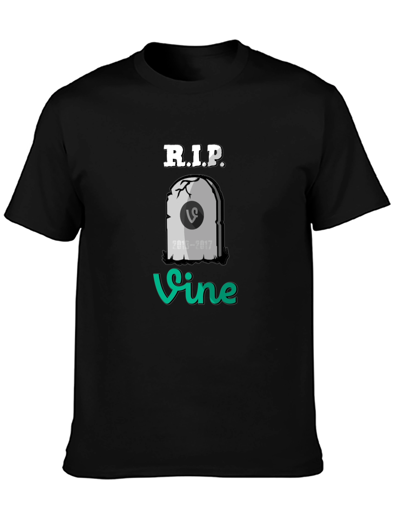 RIP Vine T-Shirt - Black Cotton Blend