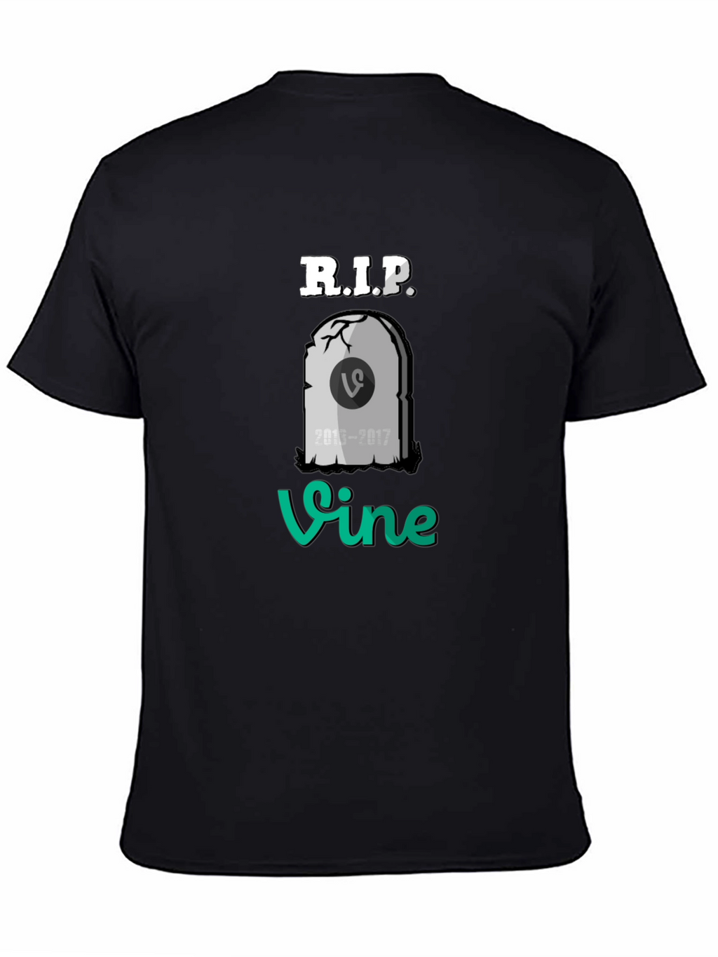 RIP Vine T-Shirt - Black Cotton Blend