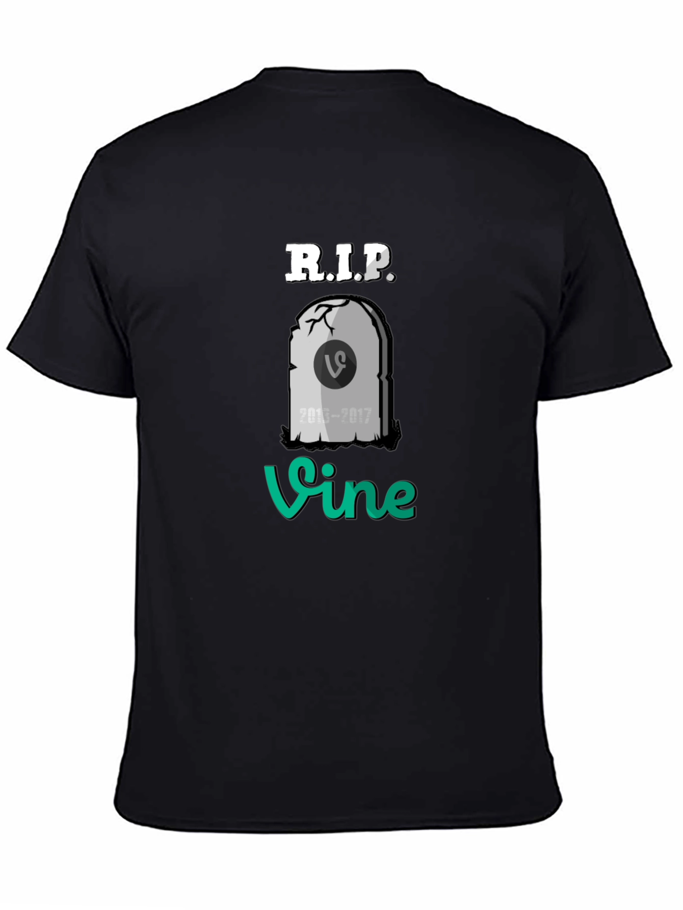RIP Vine T-Shirt - Black Cotton Blend