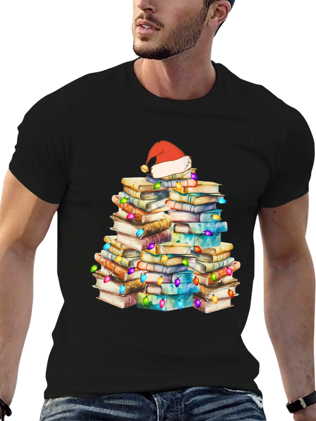 Book Christmas Tree T-Shirt