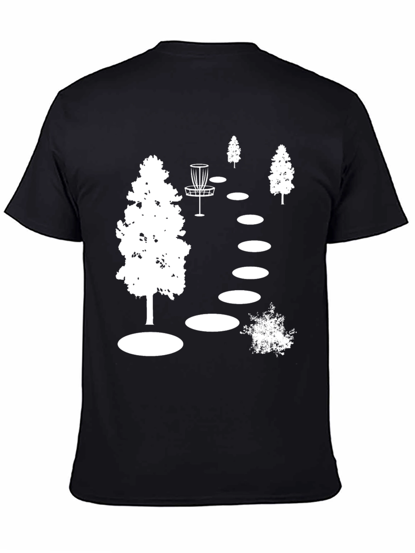 Disc Golf Course Black T-Shirt