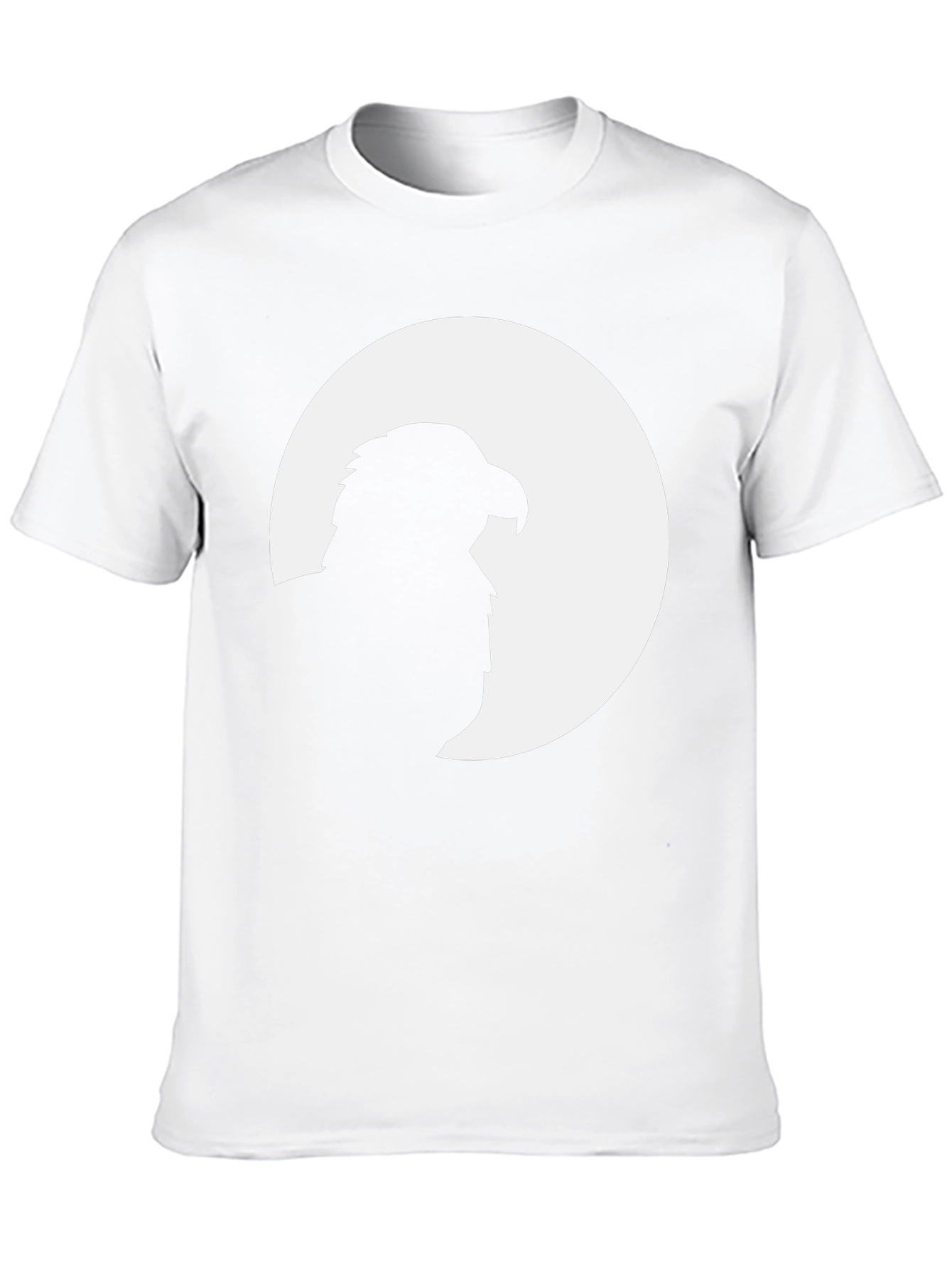 Mens Black Eagle Silhouette Graphic Tee