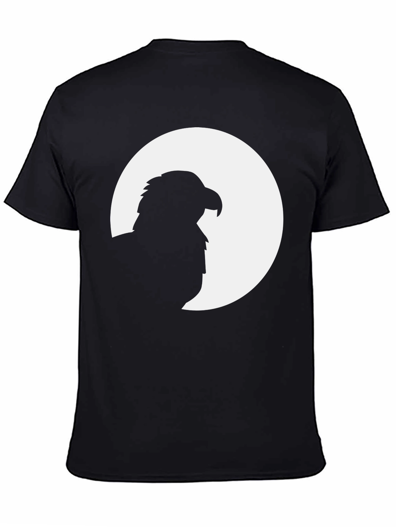Mens Black Eagle Silhouette Graphic Tee