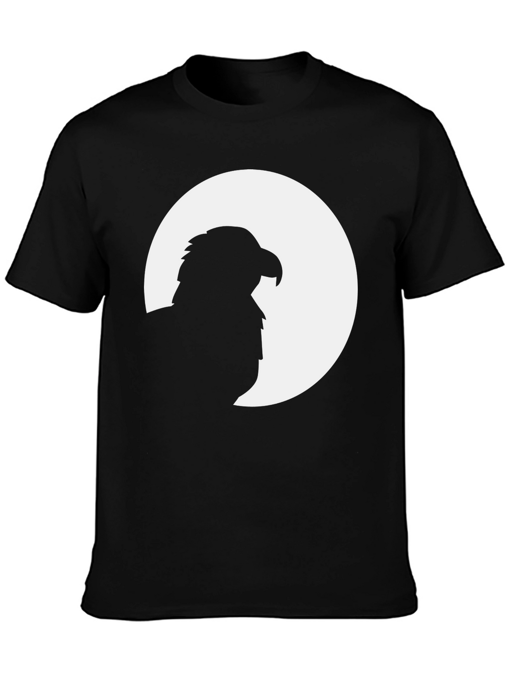 Mens Black Eagle Silhouette Graphic Tee