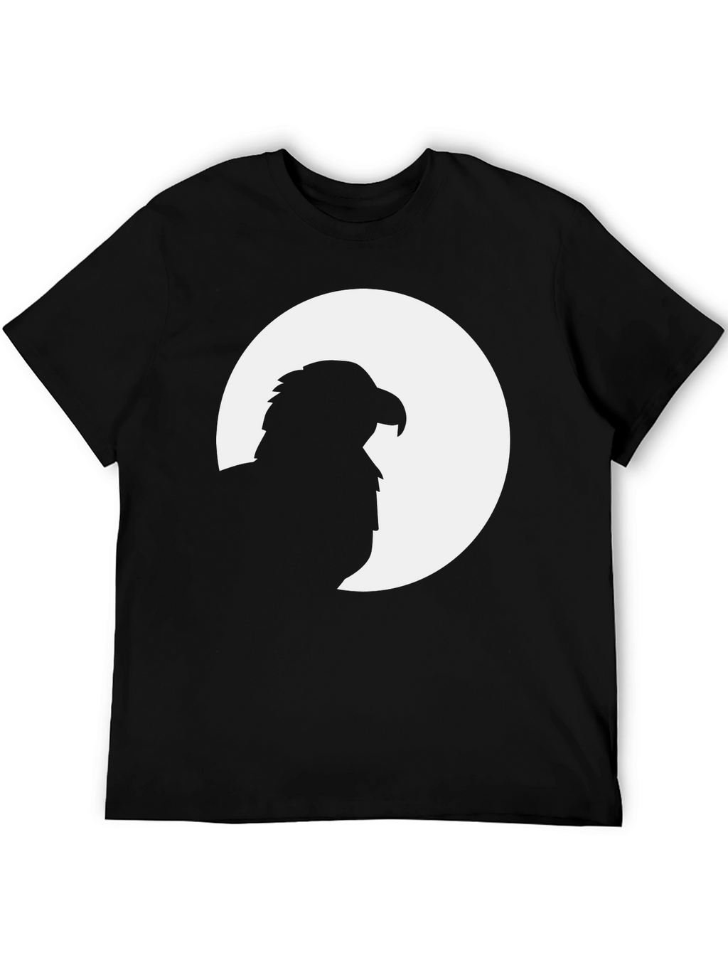 Mens Black Eagle Silhouette Graphic Tee