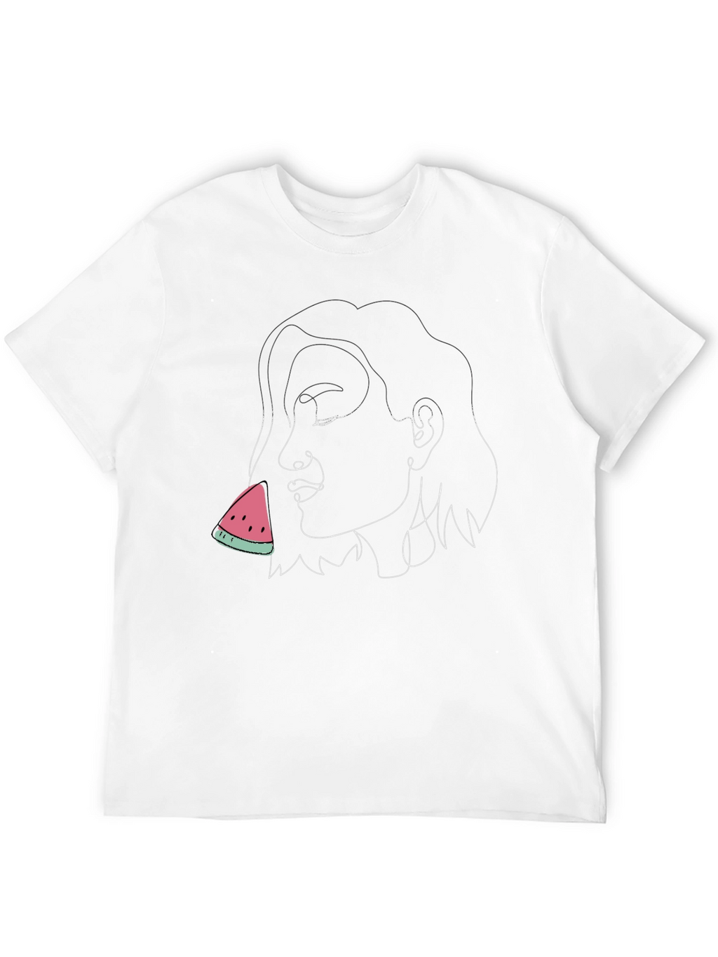 Abstract Woman Watermelon Graphic Tee