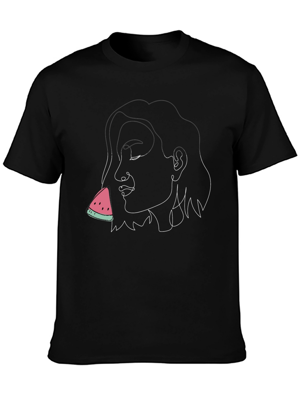 Abstract Woman Watermelon Graphic Tee