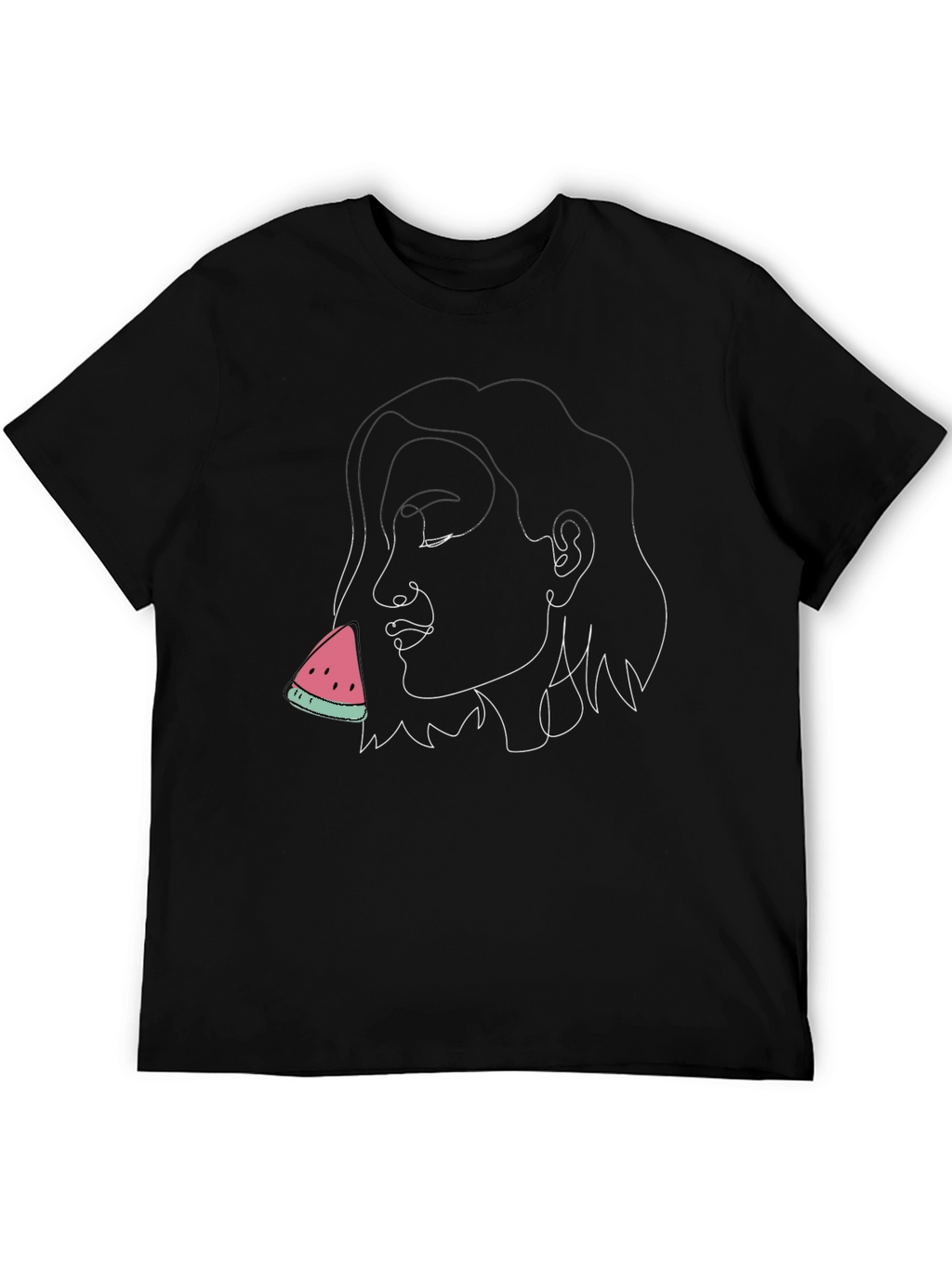 Abstract Woman Watermelon Graphic Tee
