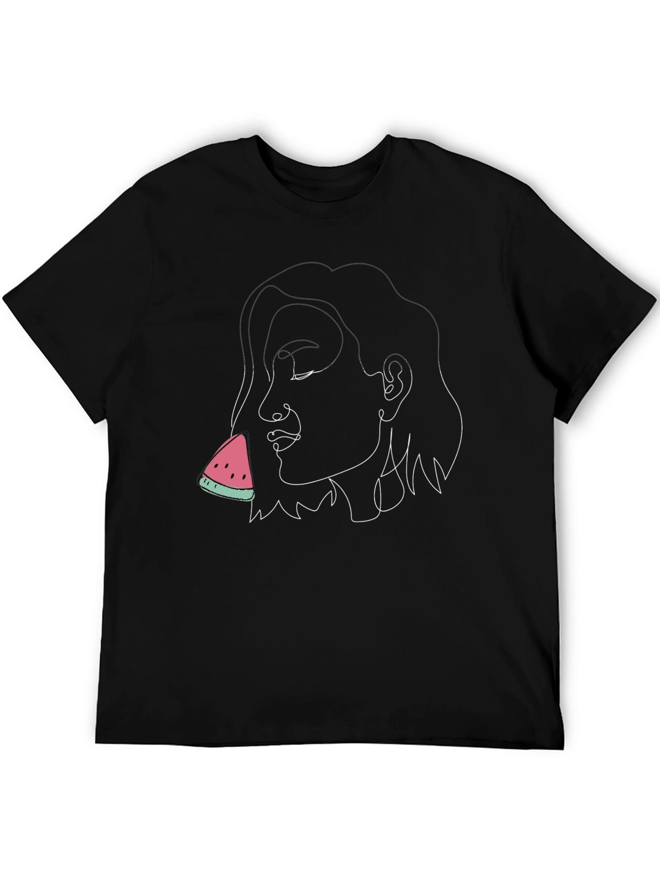 Abstract Woman Watermelon Graphic Tee