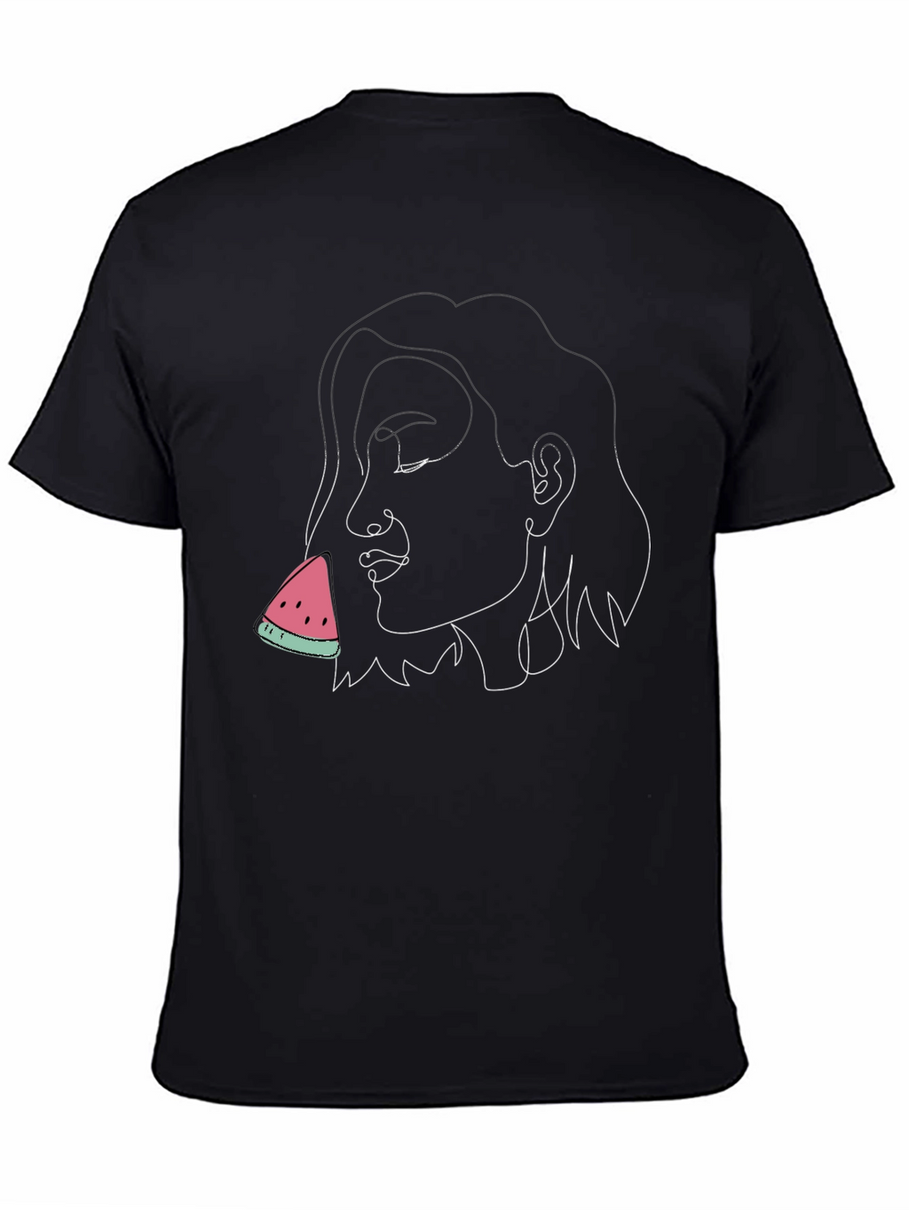 Abstract Woman Watermelon Graphic Tee