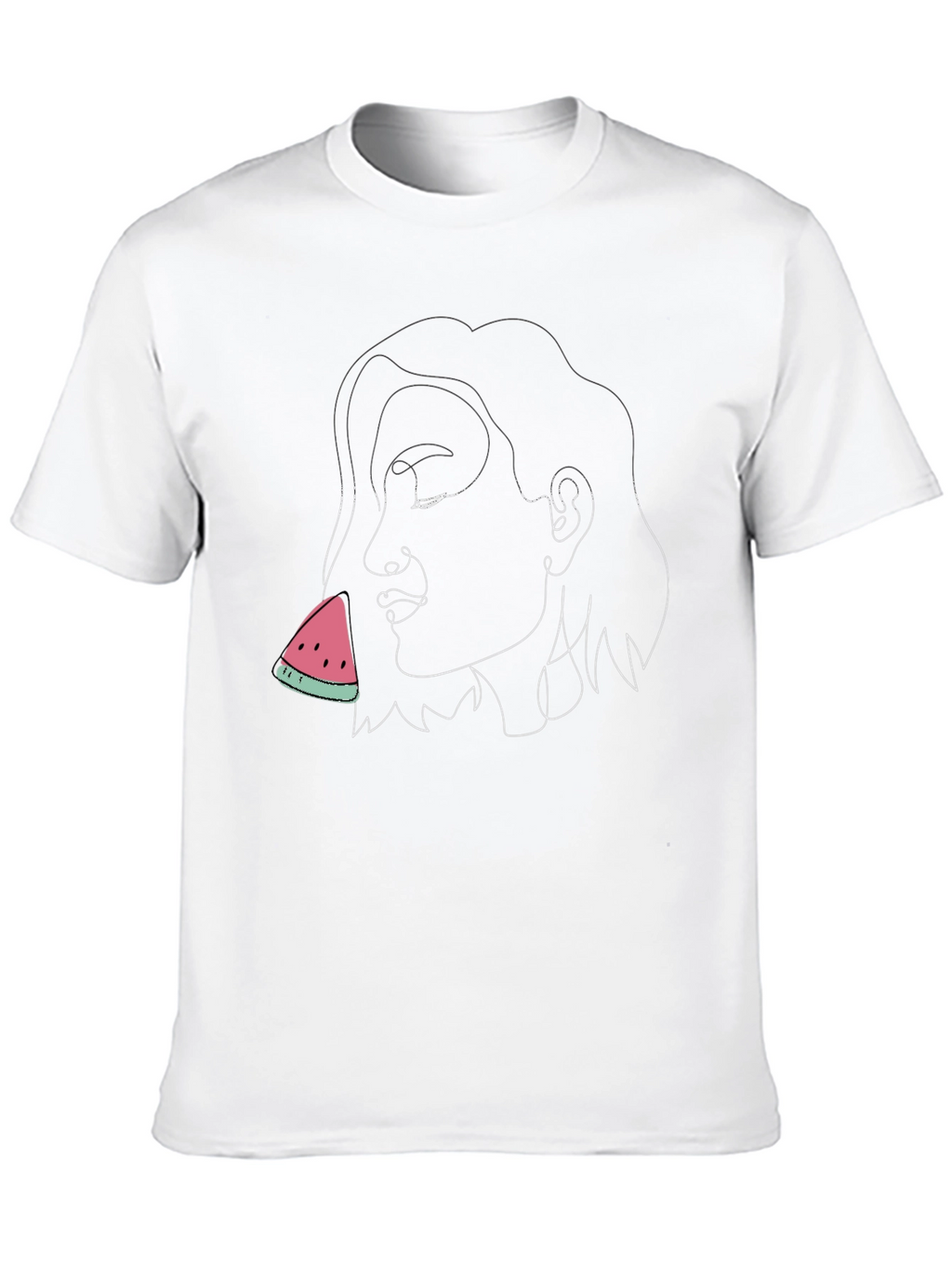 Abstract Woman Watermelon Graphic Tee