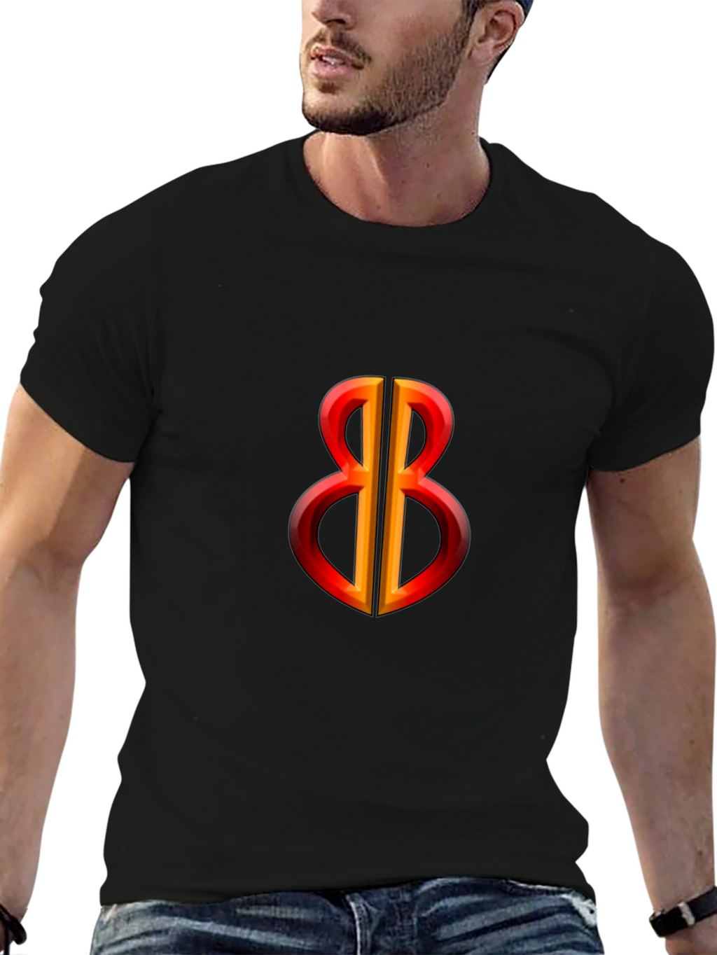 Bold Symbol Graphic Tee - Black