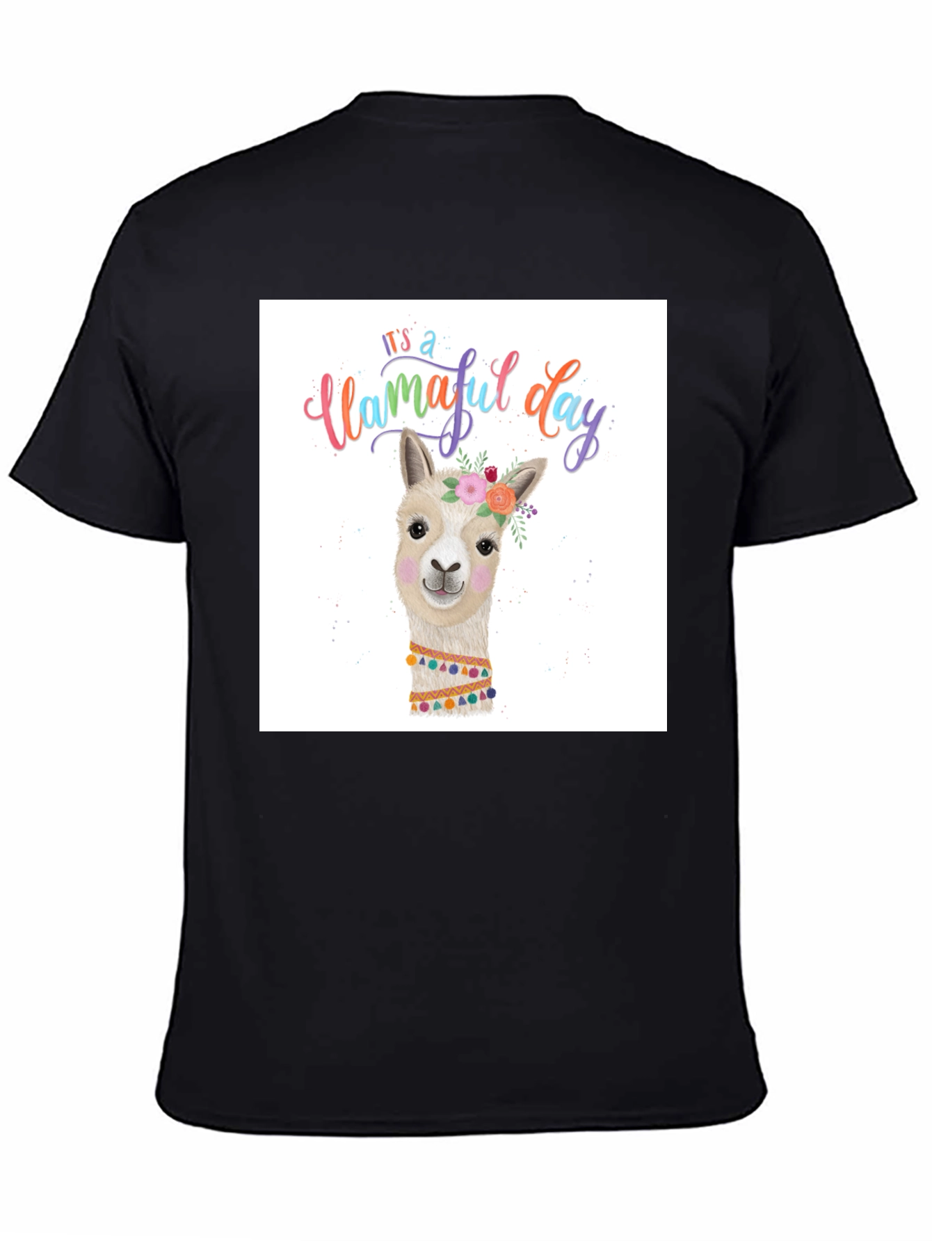 Llamaful Day T-Shirt - Cute Graphic Tee for Women