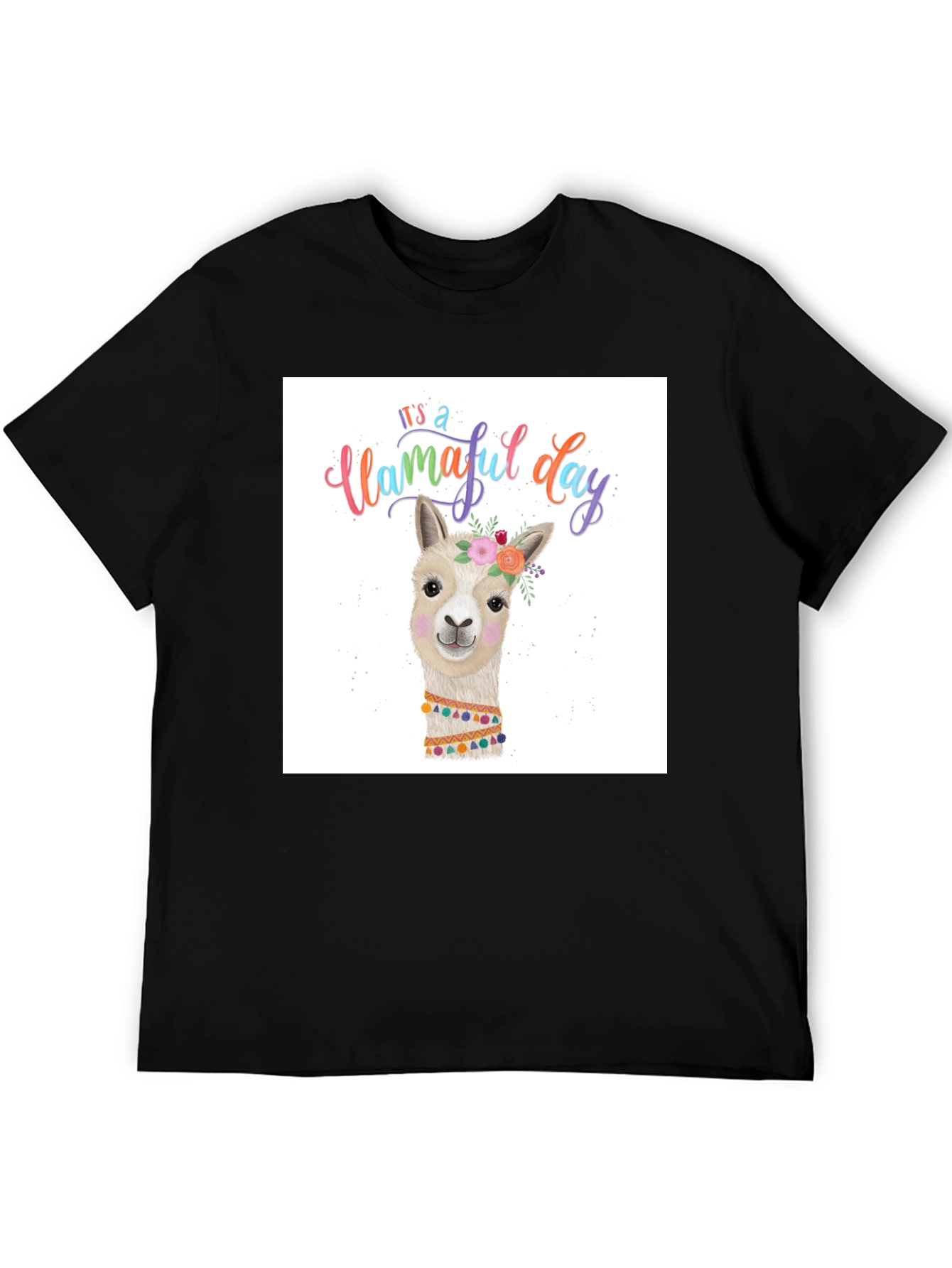 Llamaful Day T-Shirt - Cute Graphic Tee for Women