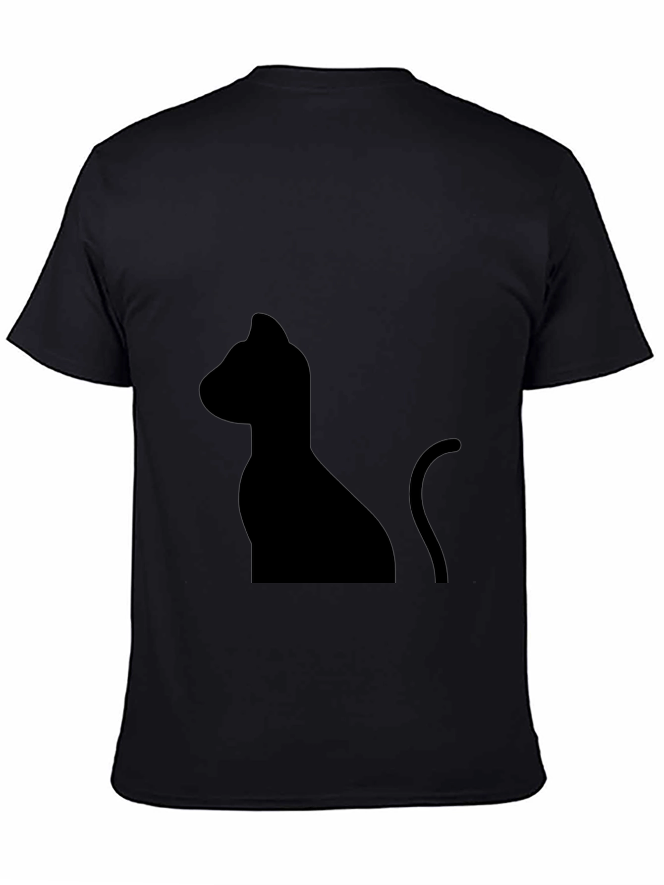 Black Cat Silhouette T-Shirt