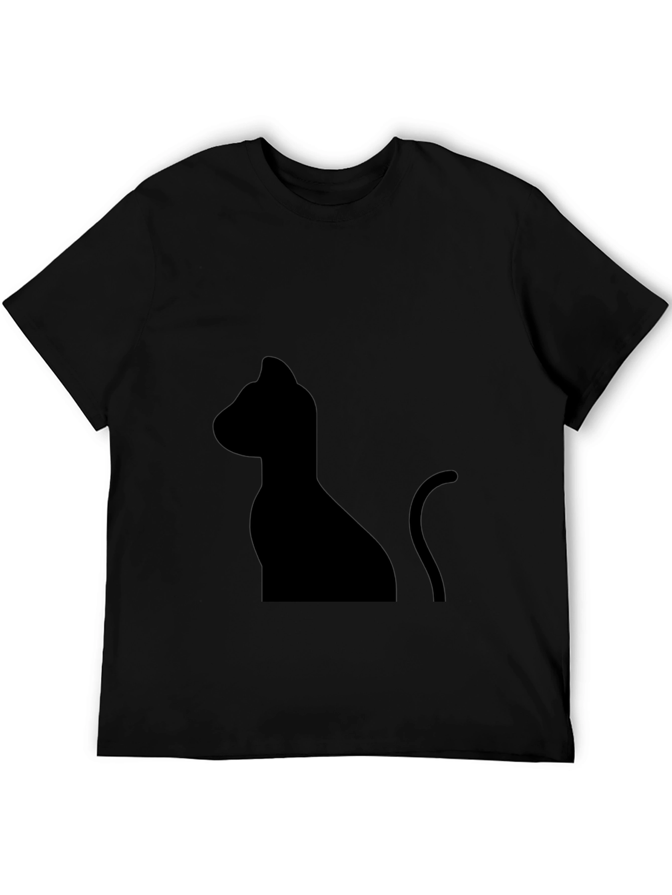 Black Cat Silhouette T-Shirt