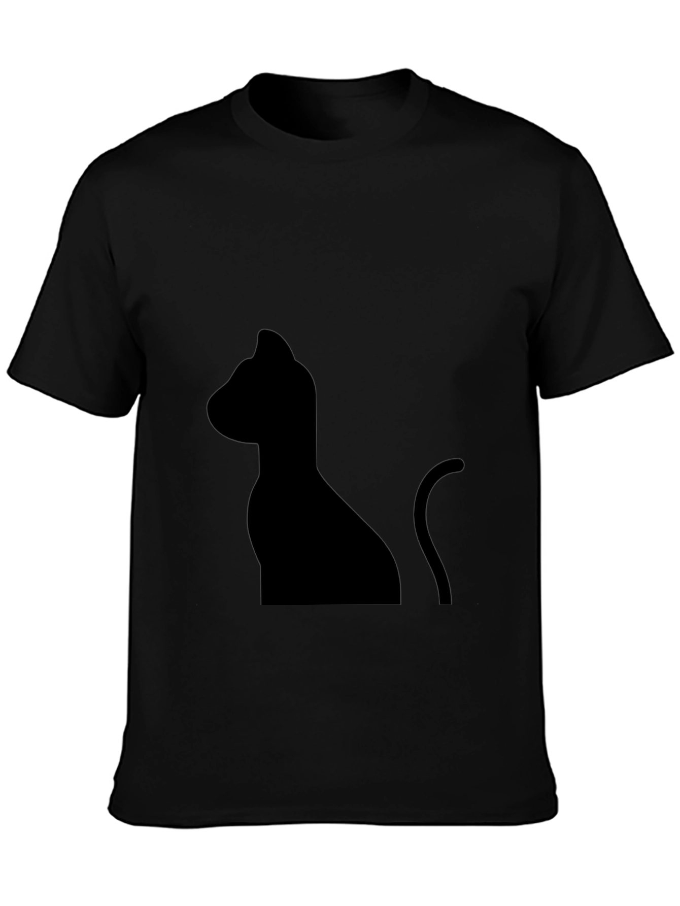 Black Cat Silhouette T-Shirt
