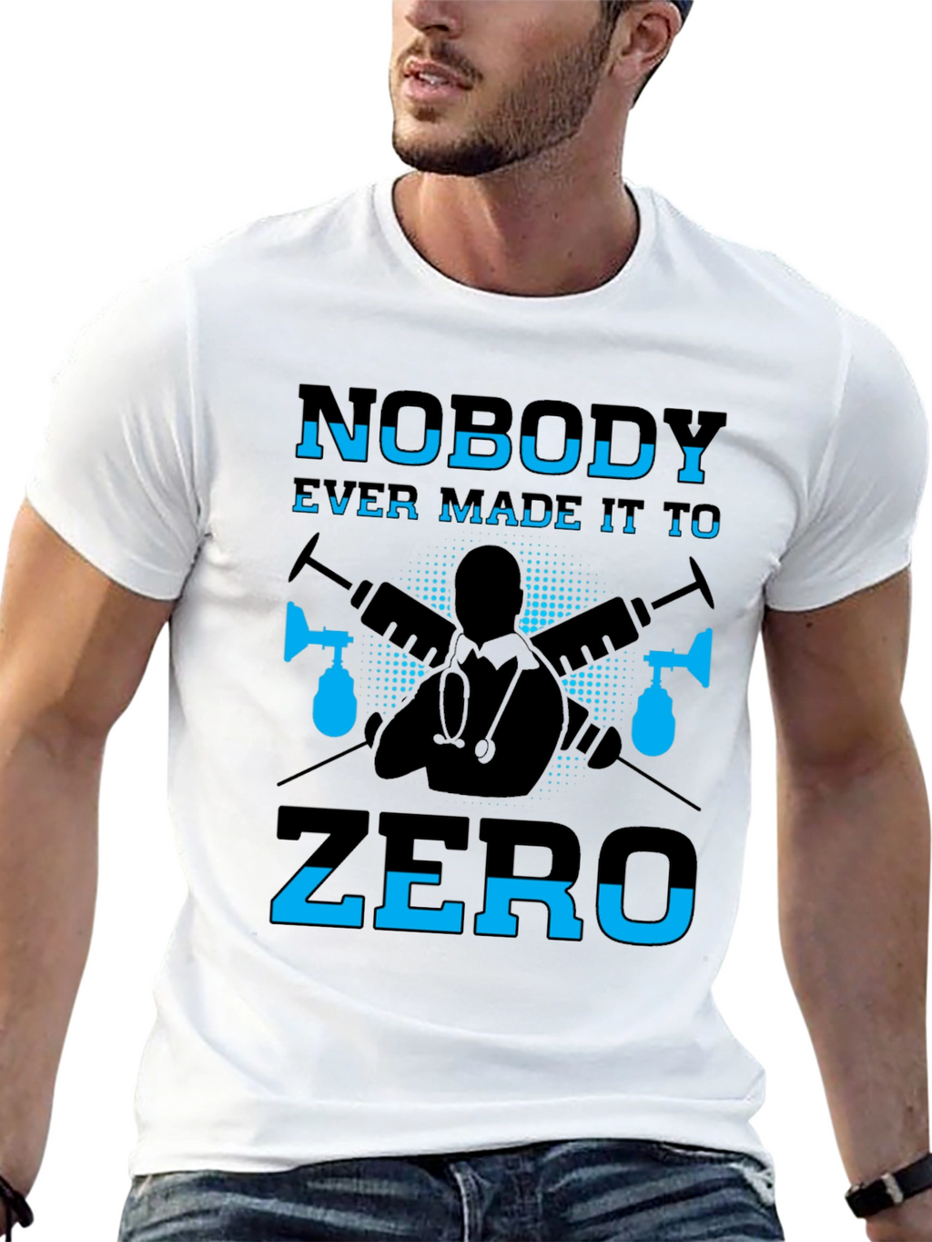 Nobody Ever Made It To Zero Graphic T-Shirt