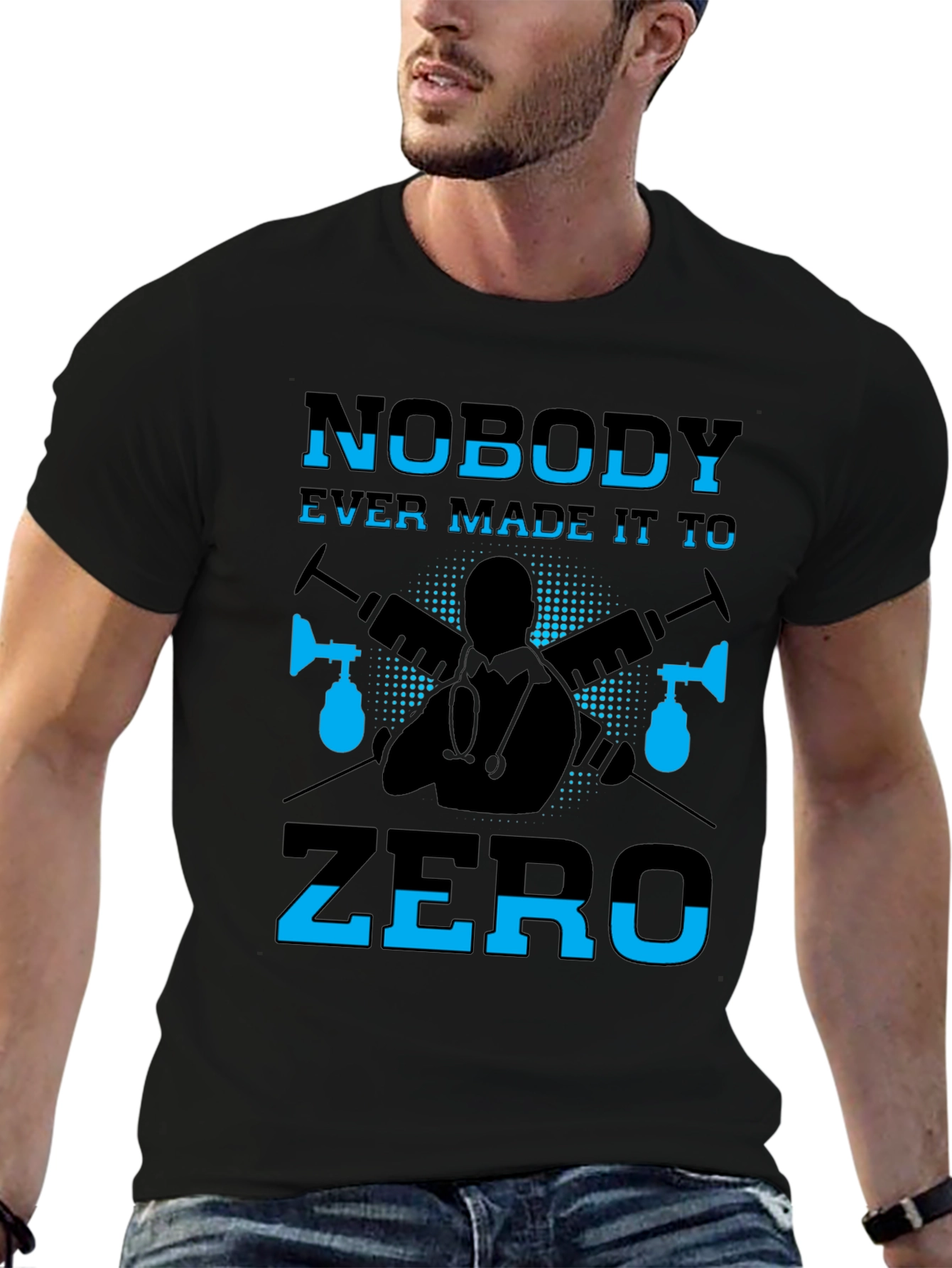 Nobody Ever Made It To Zero Graphic T-Shirt