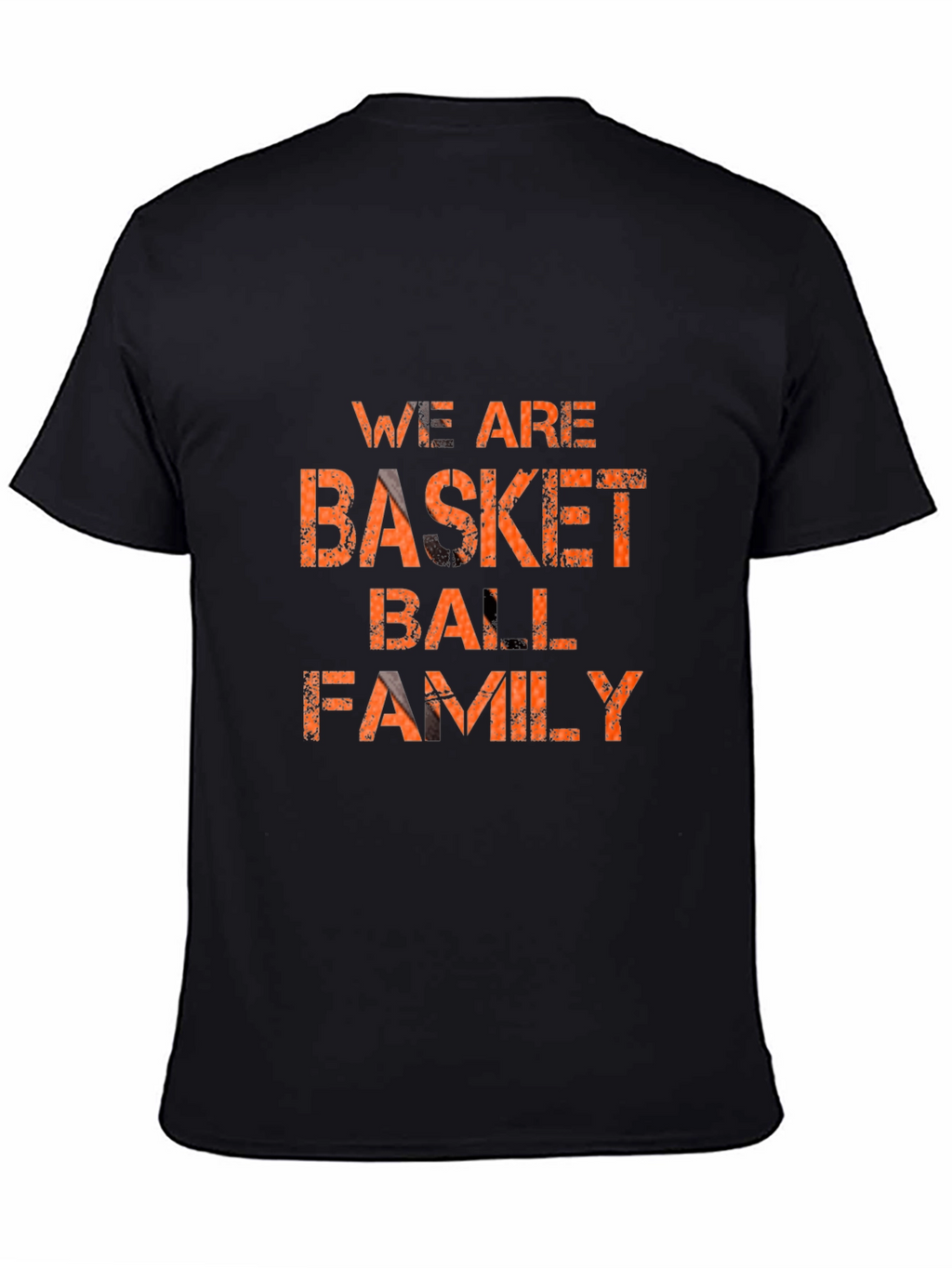 Basketball Family Graphic T-Shirt - Black