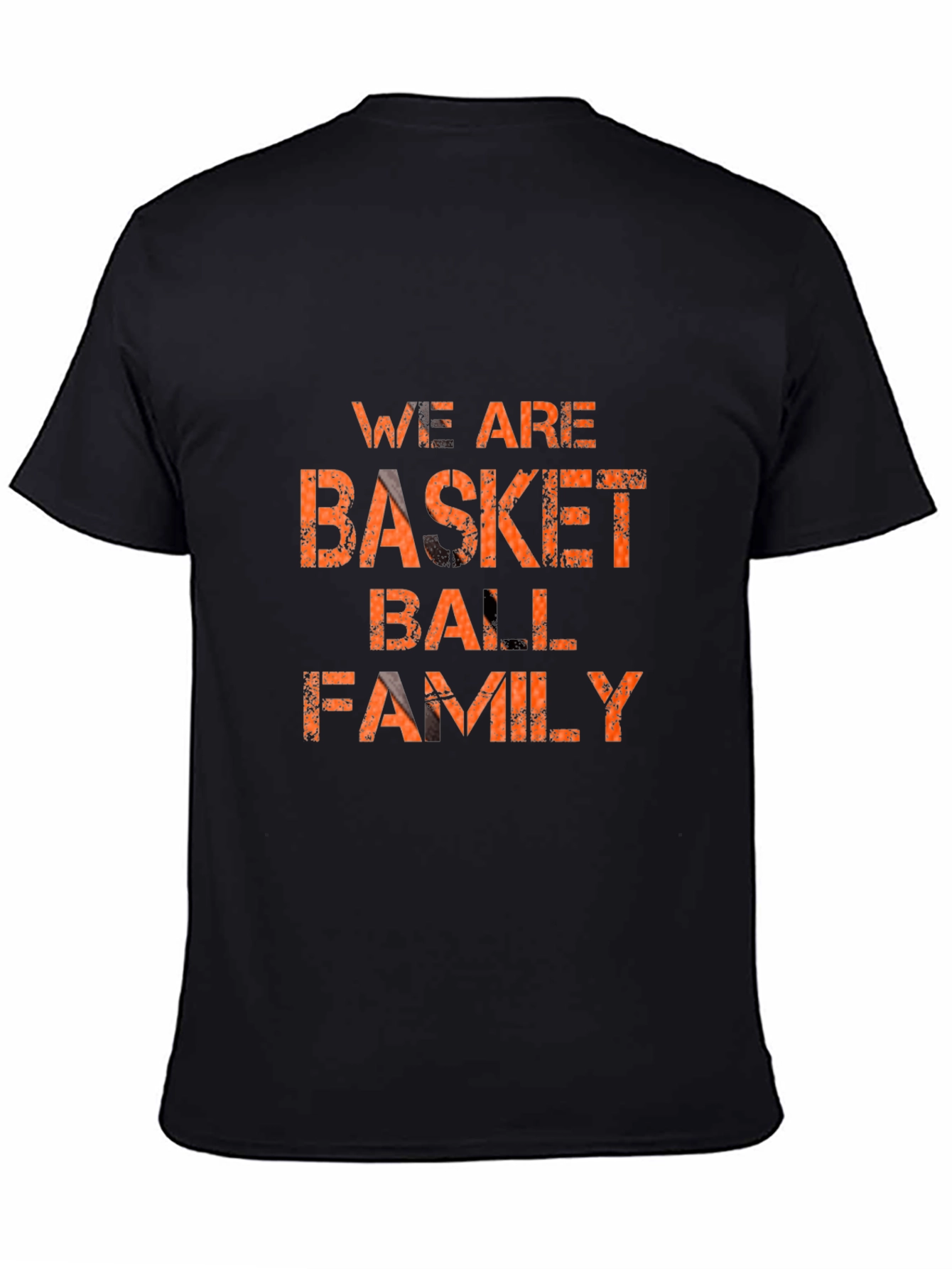 Basketball Family Graphic T-Shirt - Black