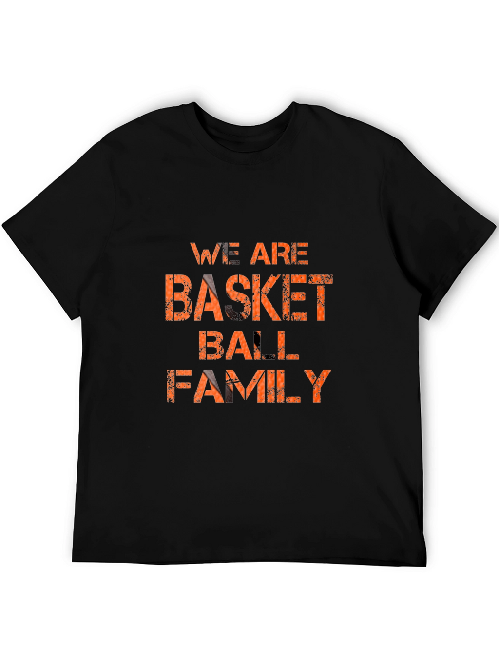 Basketball Family Graphic T-Shirt - Black