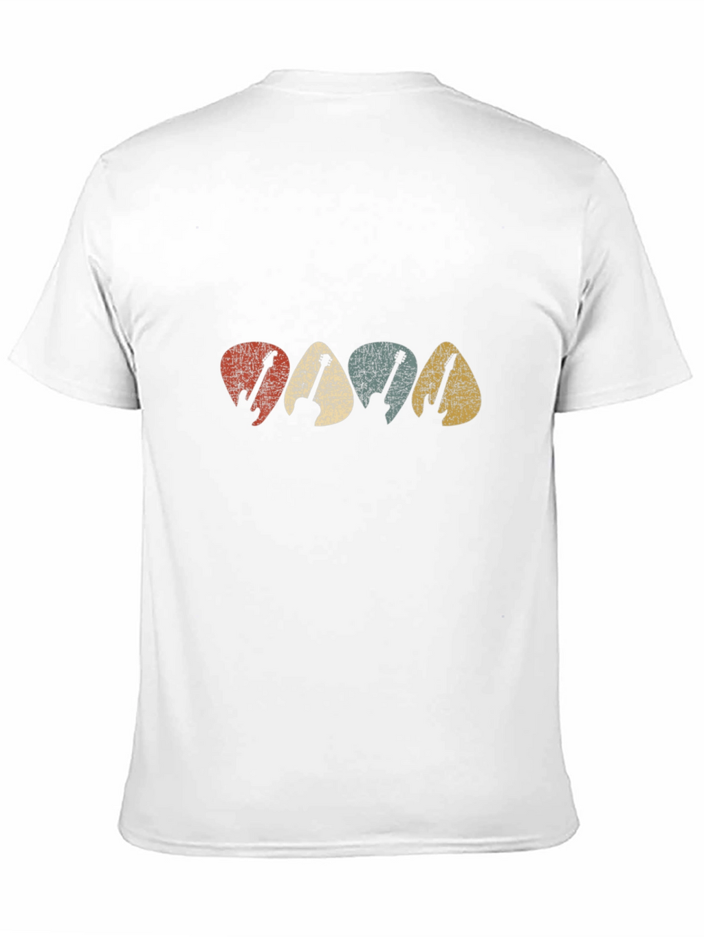 Retro Guitar Pick T-Shirt - Music Lover Tee
