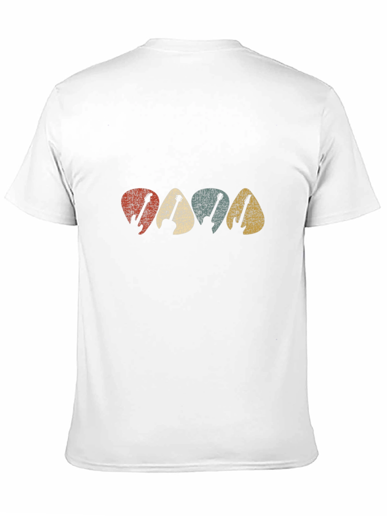 Retro Guitar Pick T-Shirt - Music Lover Tee