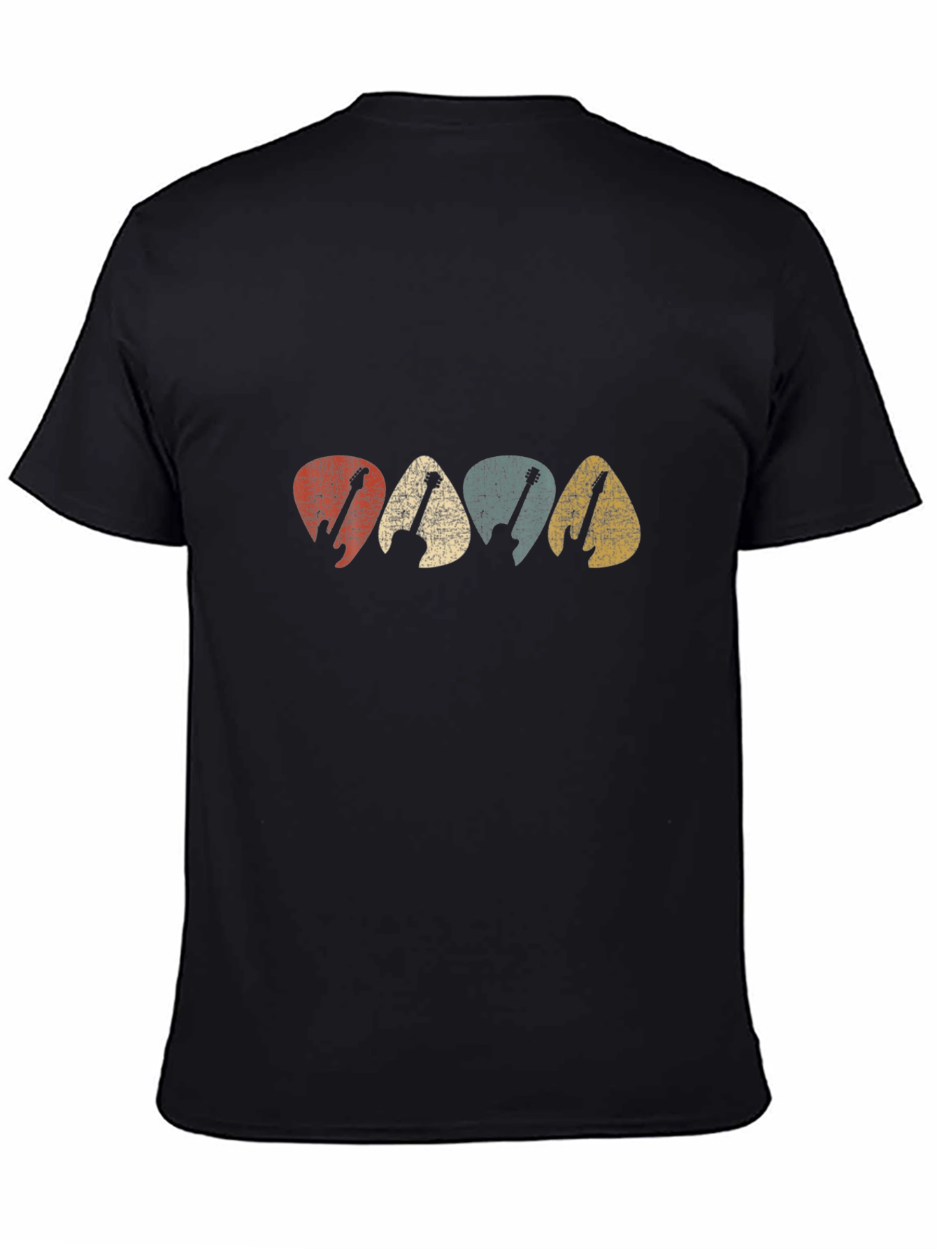 Retro Guitar Pick T-Shirt - Music Lover Tee
