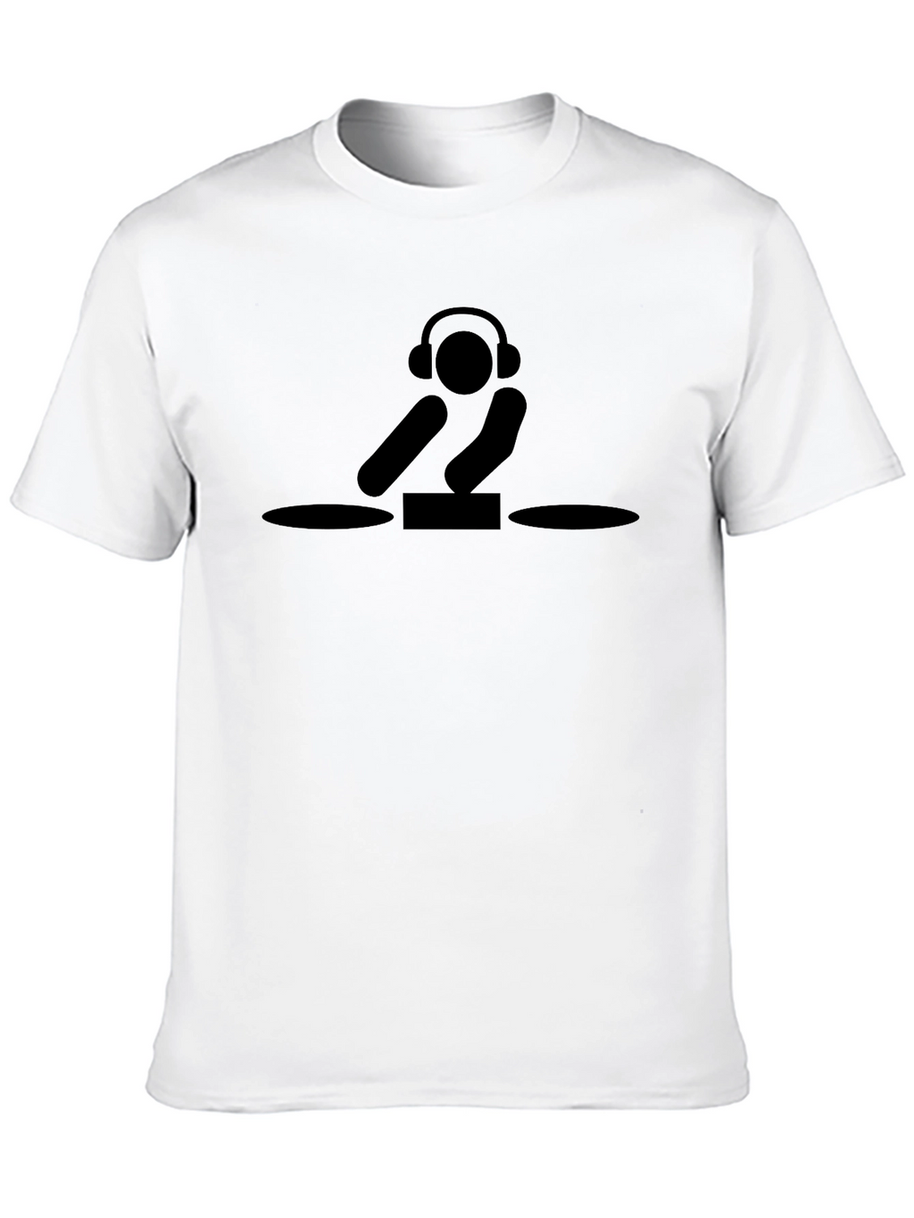DJ Graphic Tee - Black Cotton T-Shirt
